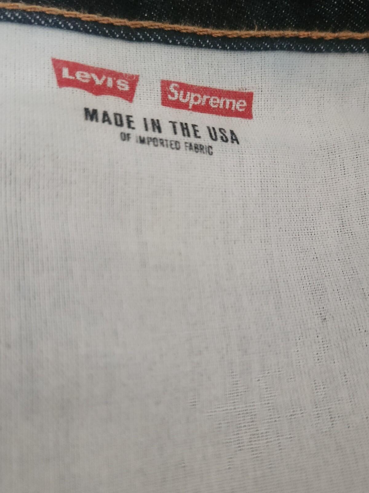 FW11 Supreme x Levis 505 Zip-Fly Jean 34 W34 L32 Levi's Denim Stars Vintage 2011