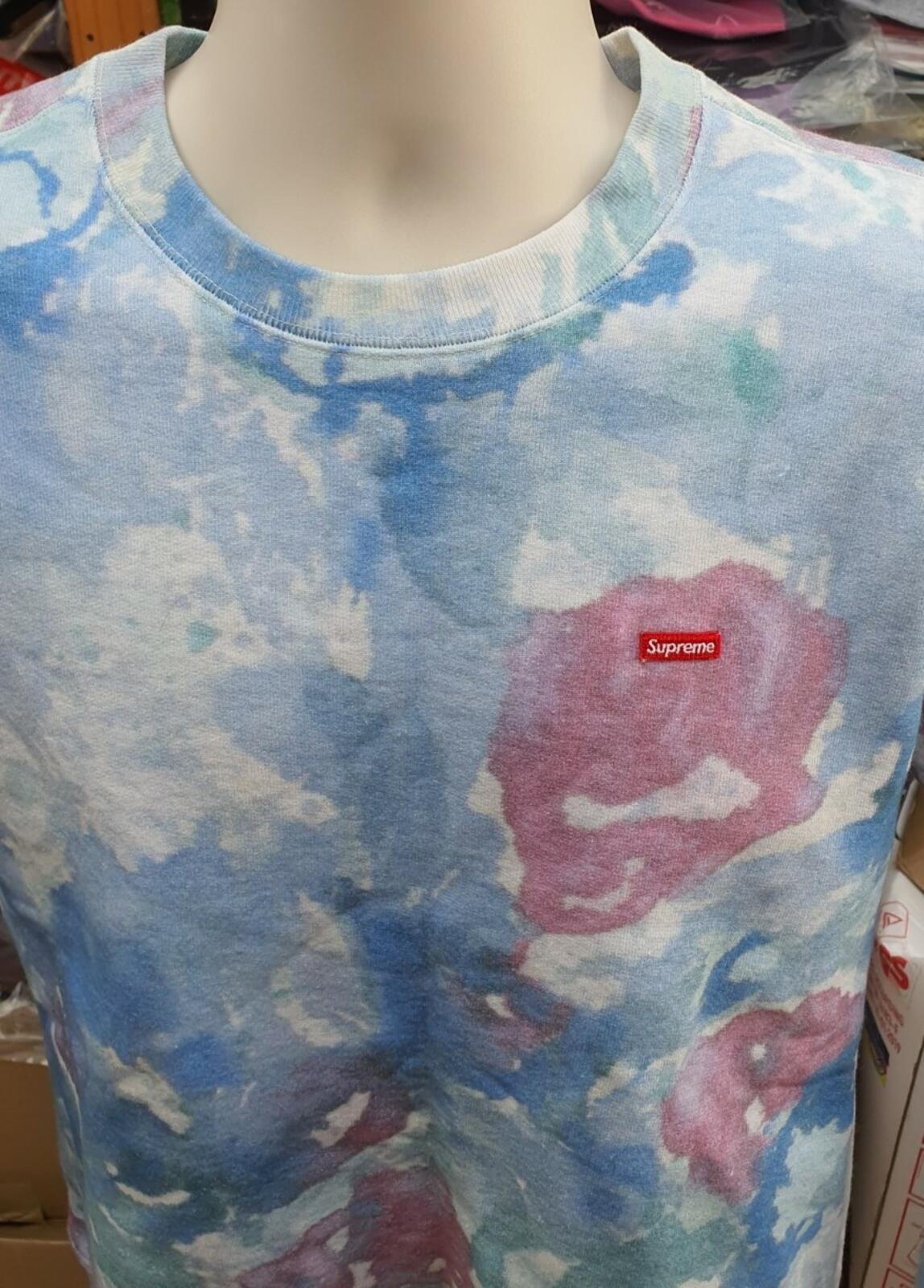SS21 Supreme Small Box Logo Crewneck  Watercolor Floral Size M