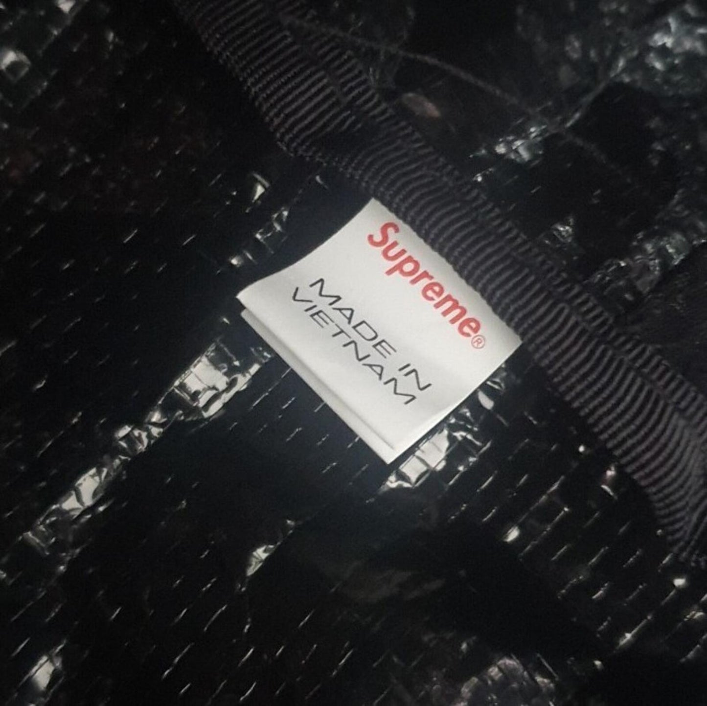 SS21 Supreme Bandana Tarp small duffle bag black 17L water resistant duffel