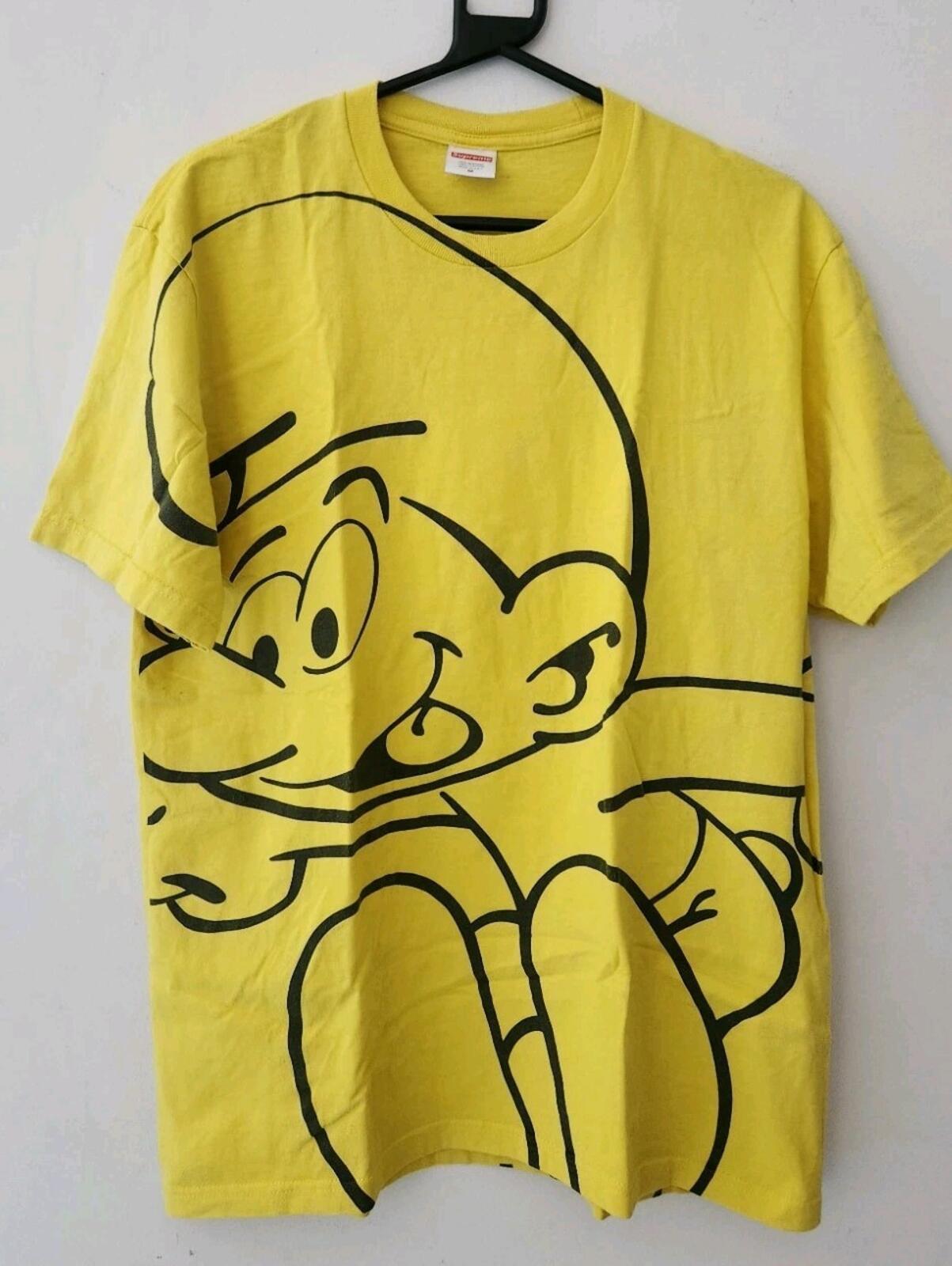 FW20 Supreme Pitufo Camiseta Amarilla Talla M