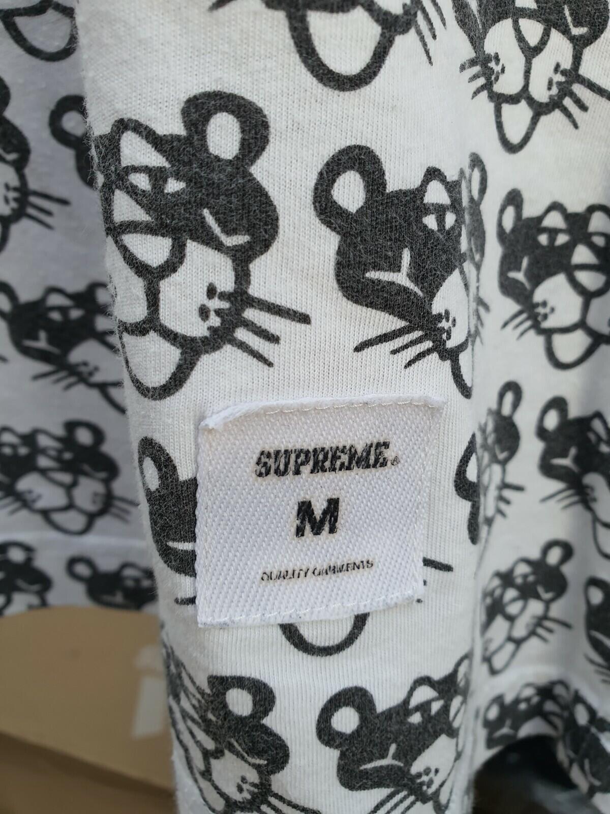 SS14 Supreme x Pink Panther Allover S/S Top M Medium Schwarz T-Shirt Selten