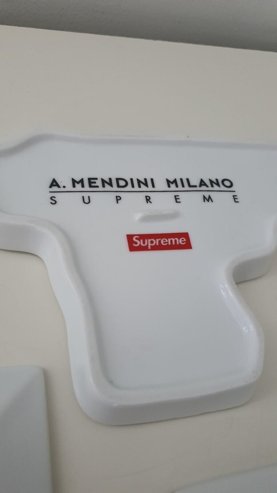 SS16 Supreme A. Mendini Milano Set of 3x ashtrays ceramic trays gun large small