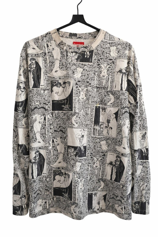 FW18 Supreme Salome L/S Top Größe L großes blaues Langarm-T-Shirt