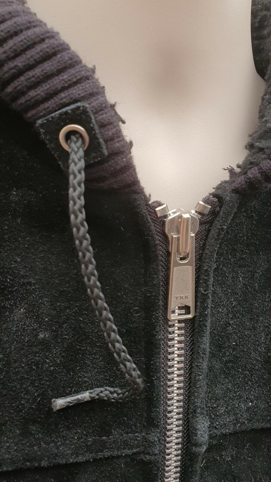 FW17 Supreme Hooded Suede Work Jacket Size M $588 Lambskin Leather