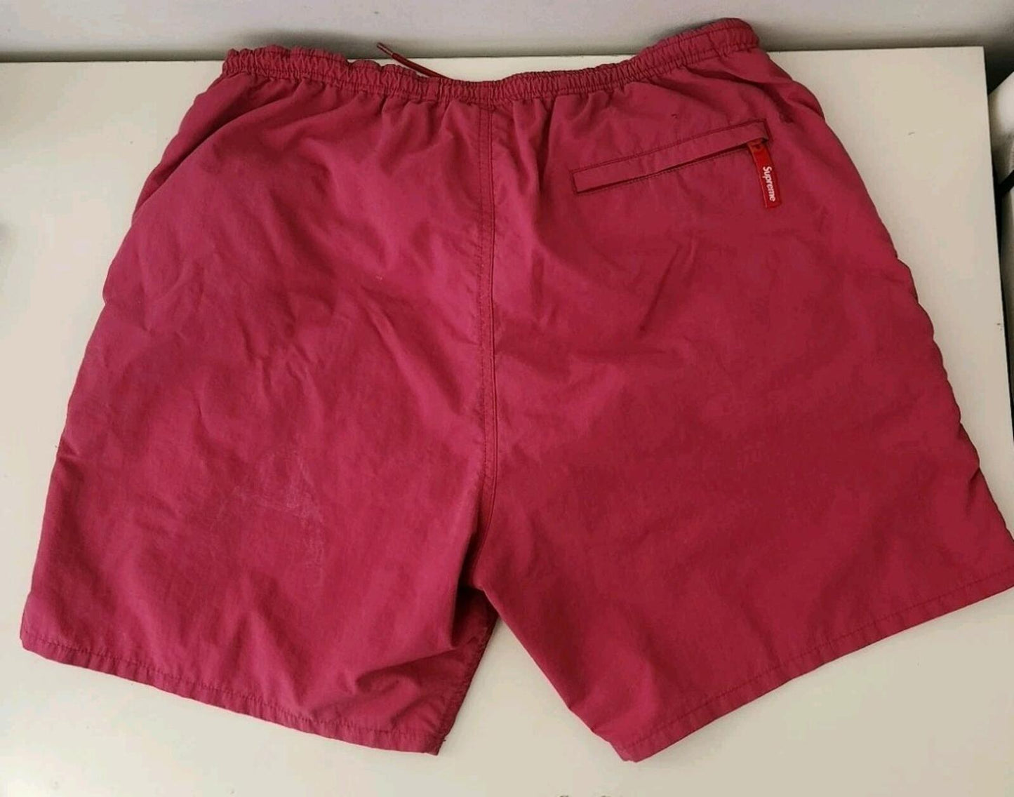 SS17 Supreme Nylon Water Short Size L Large Magenta Shorts Fuchsia Pink