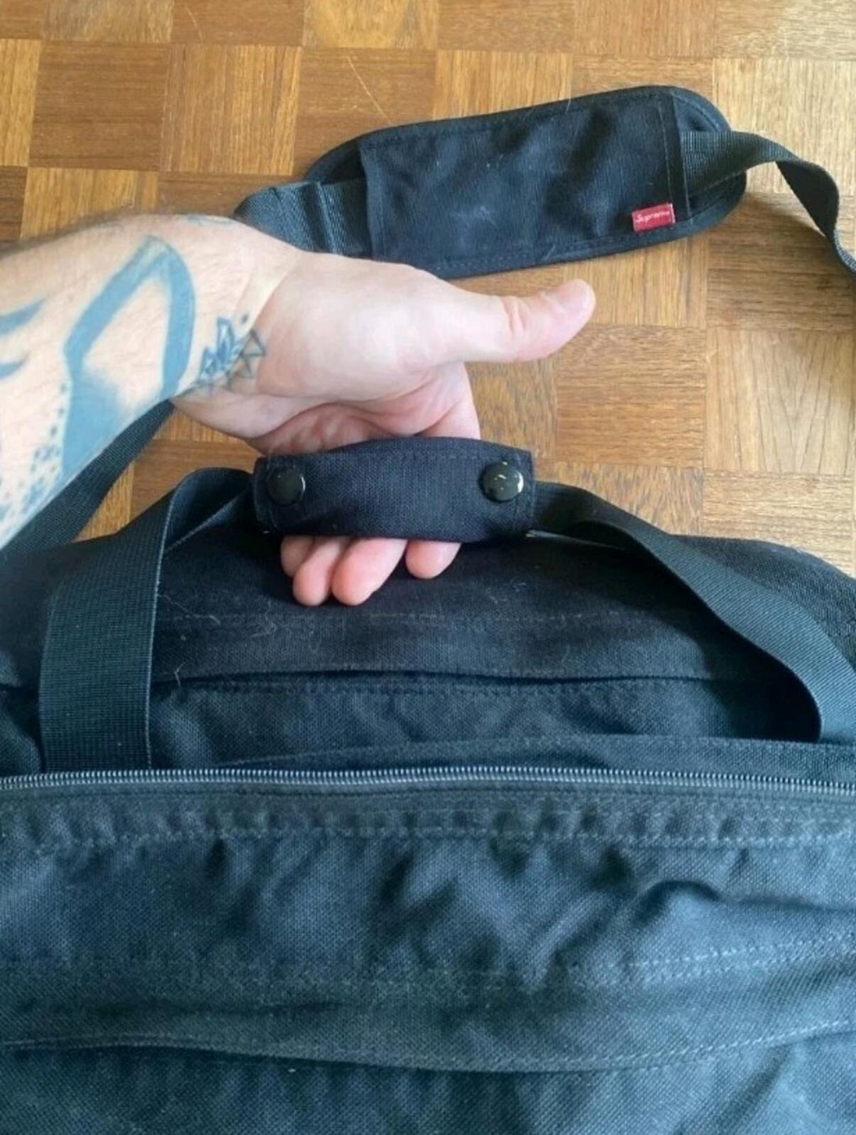 SS12 Supreme Travel Bag duffle black 2012 vintage hold all carry on