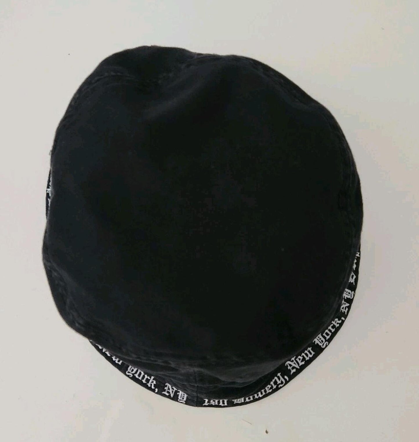 SS23 Supreme Embroidered Brim crusher S/M Black bucket hat 190 Bowery New York