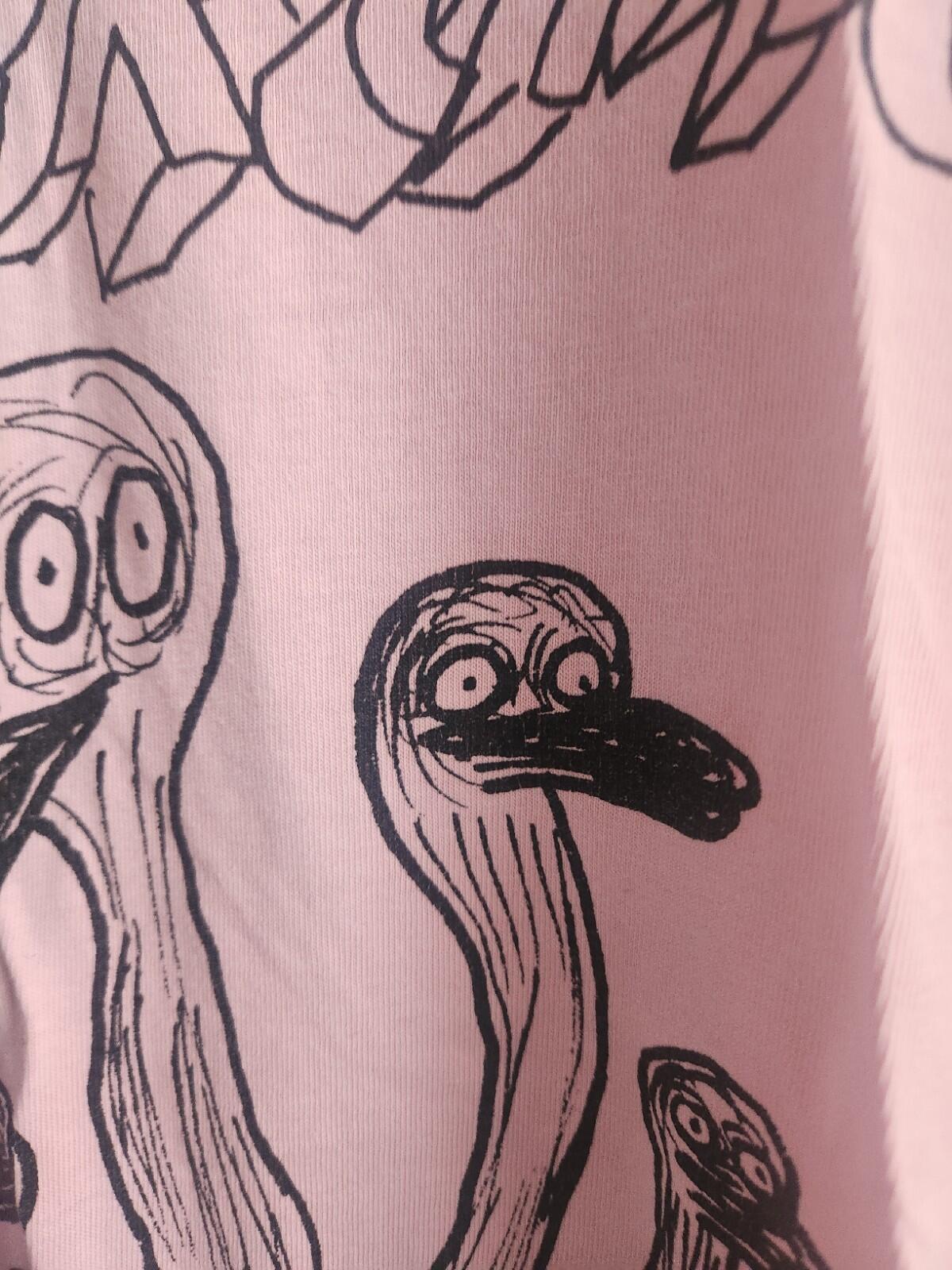 SS15 Supreme Daniel Johnston Tee Size M Medium Pink T-shirt Rare 2015 Vintage