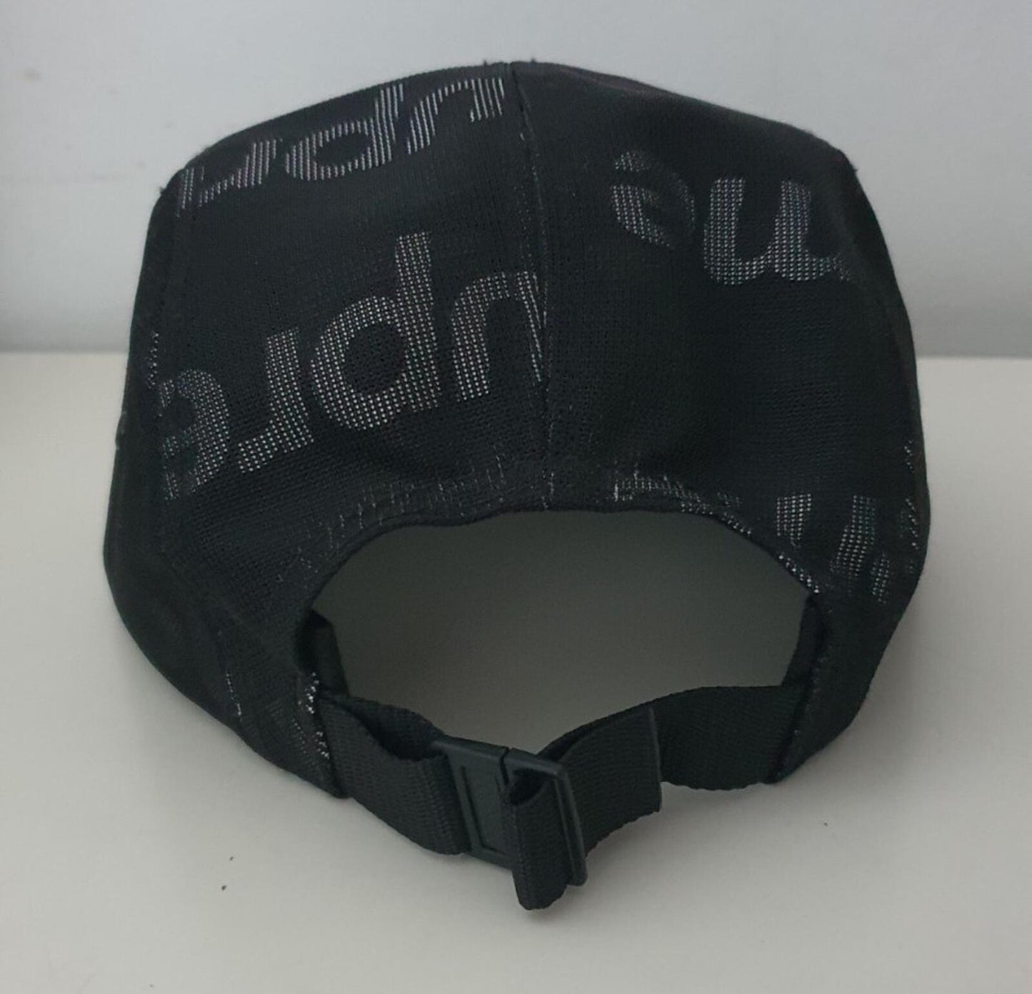 SS19 Supreme Lenticular Logo camp cap black nylon hat box logo