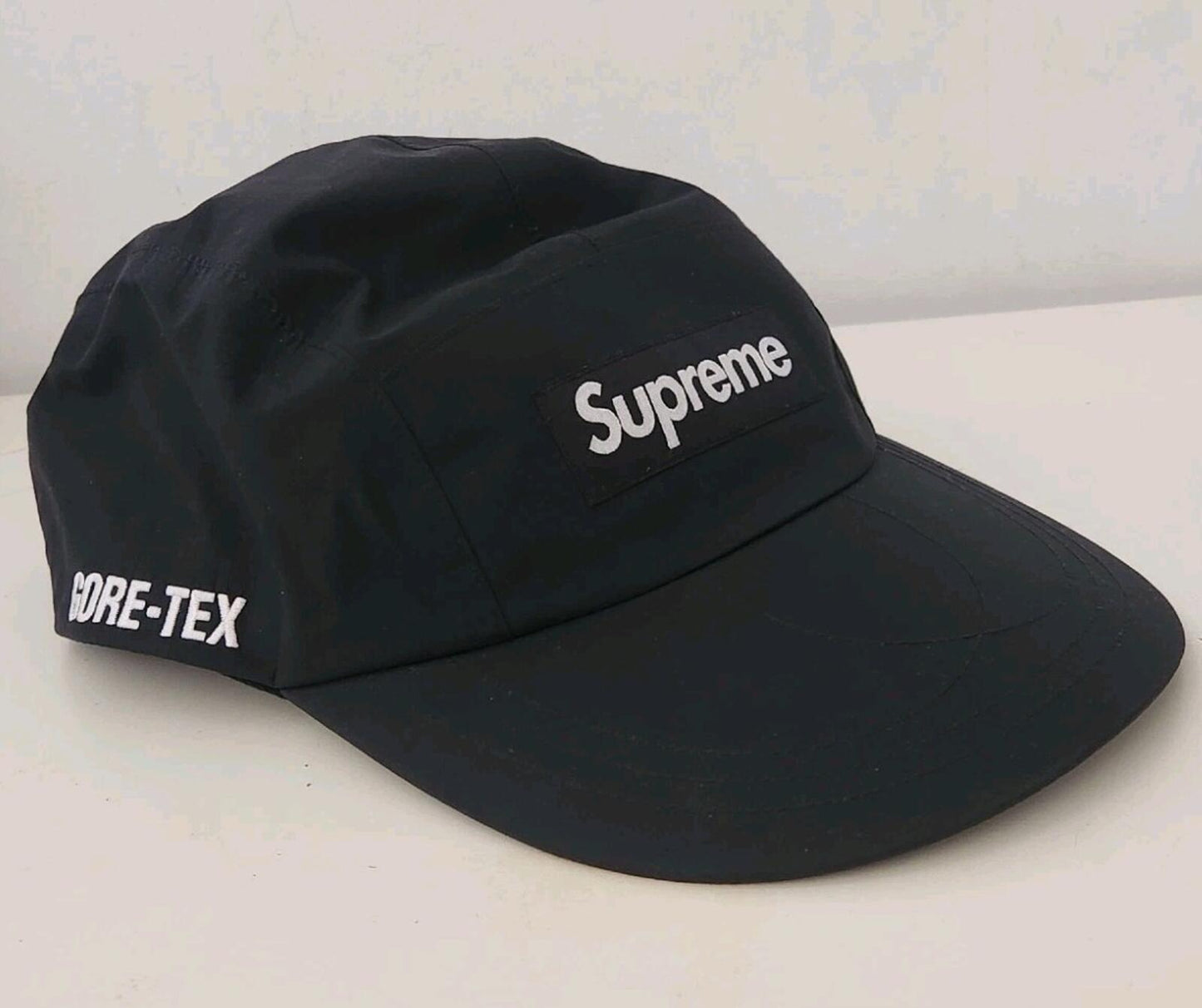 SS23 Supreme GORE-TEX Paclite Long Bill Camp Cap Waterproof Black Hat