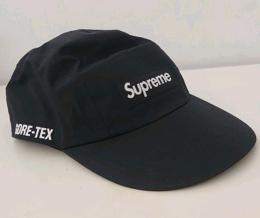 SS23 Supreme GORE-TEX Paclite Long Bill Camp Cap Waterproof Black Hat