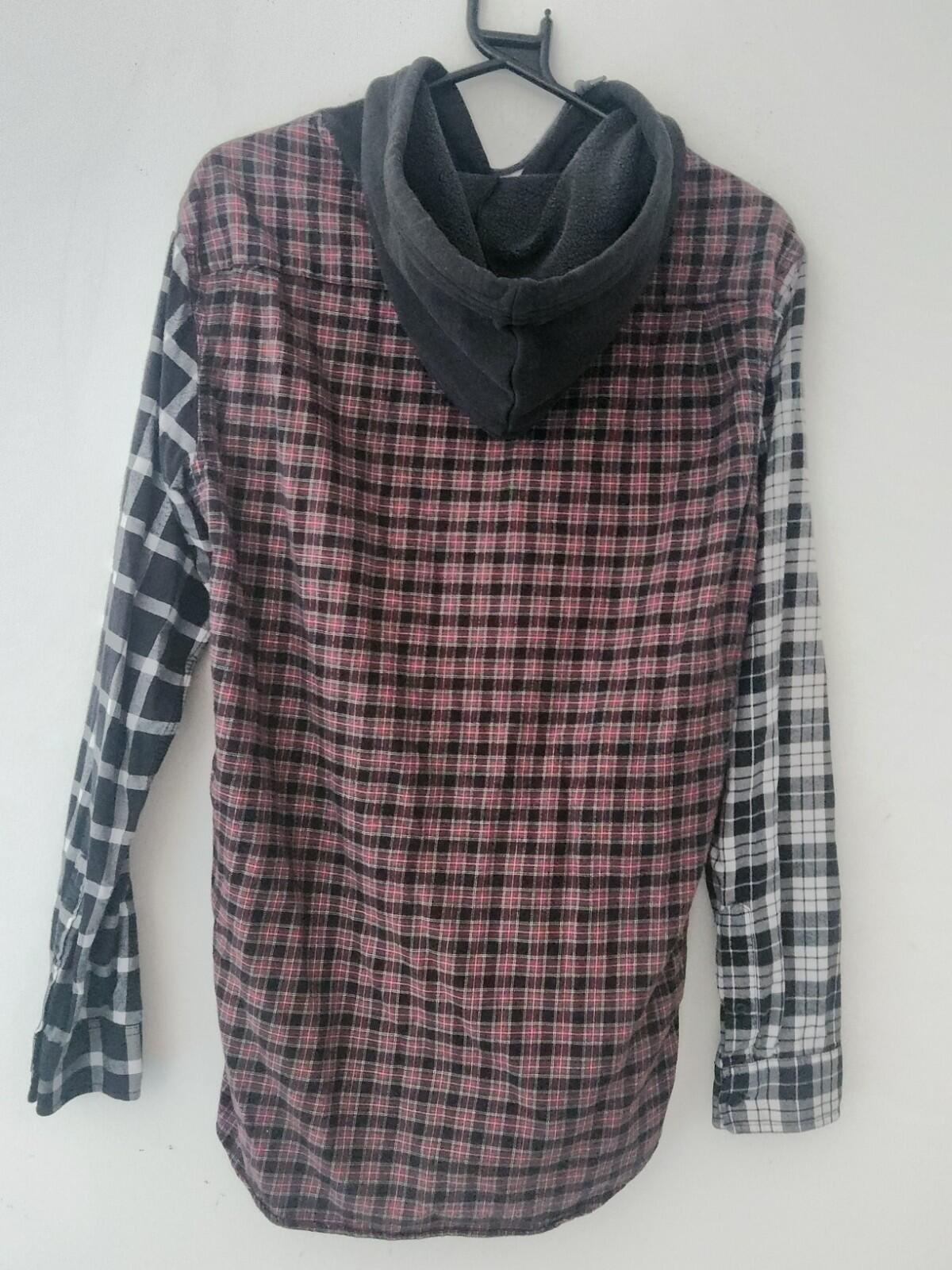 SS14 Supreme Hooded Flannel Shirt Rare Vintage 2014 Size M Medium