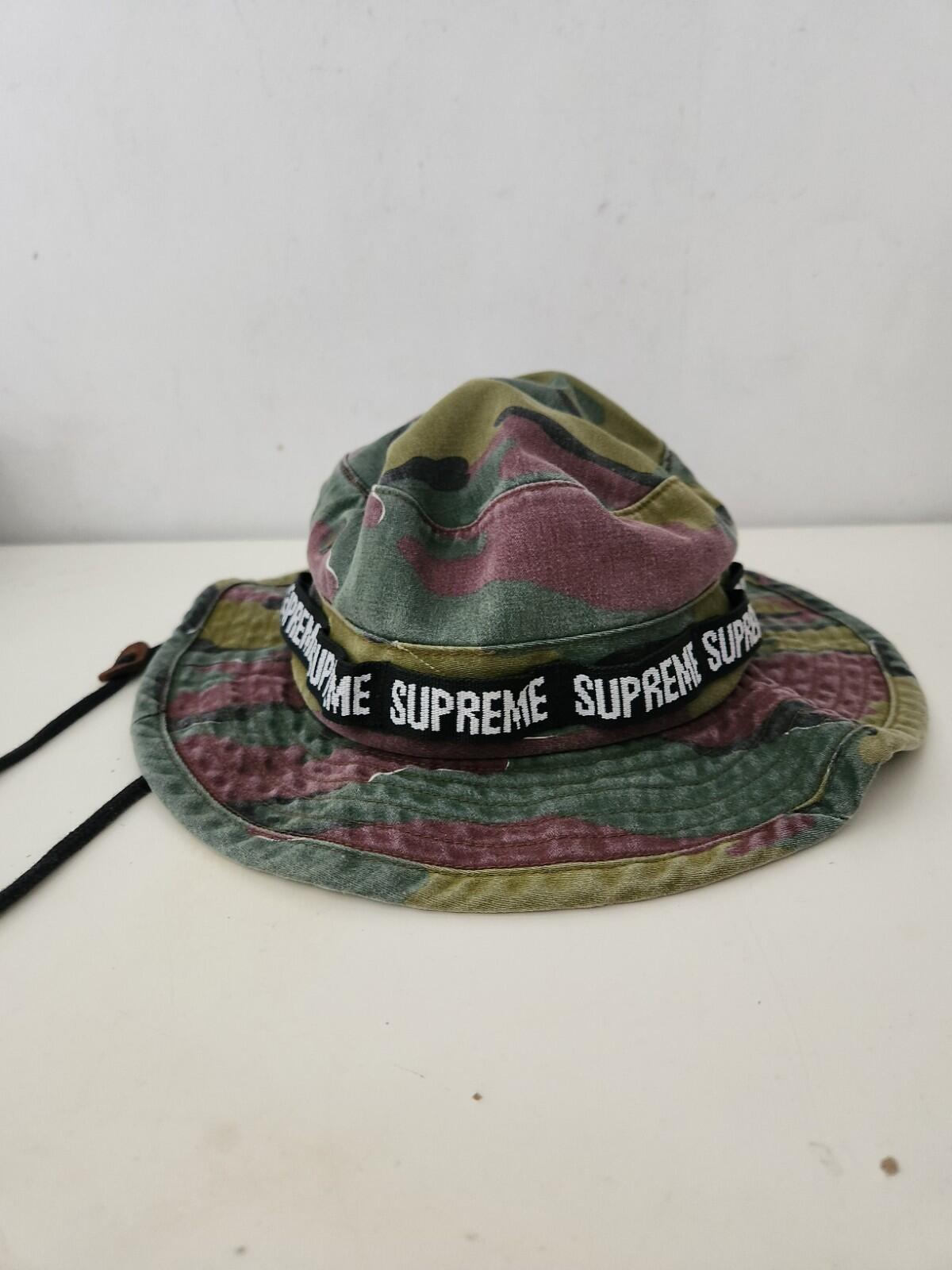 SS18 Supreme Military Boonie Jigsaw Camo Fischerhut S/M Small/ Medium Crusher