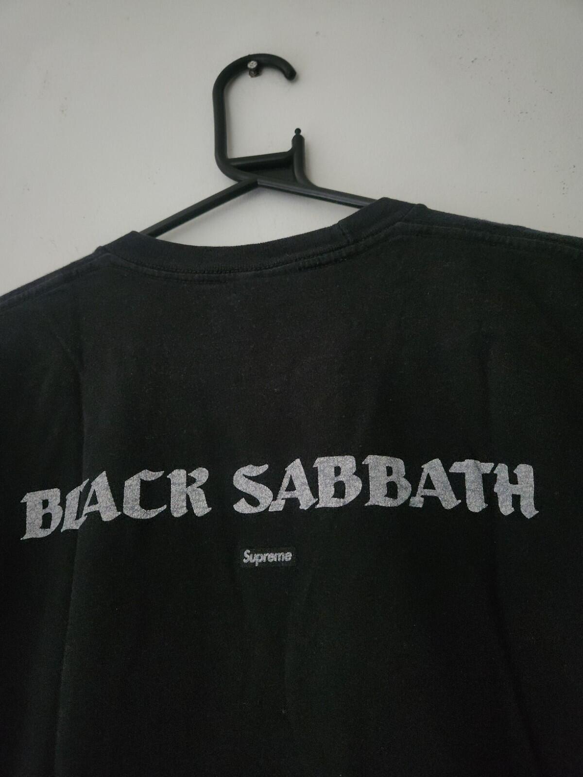 SS16 Supreme x Black Sabbath War Pigs Tee Black M Ozzy Osbourne