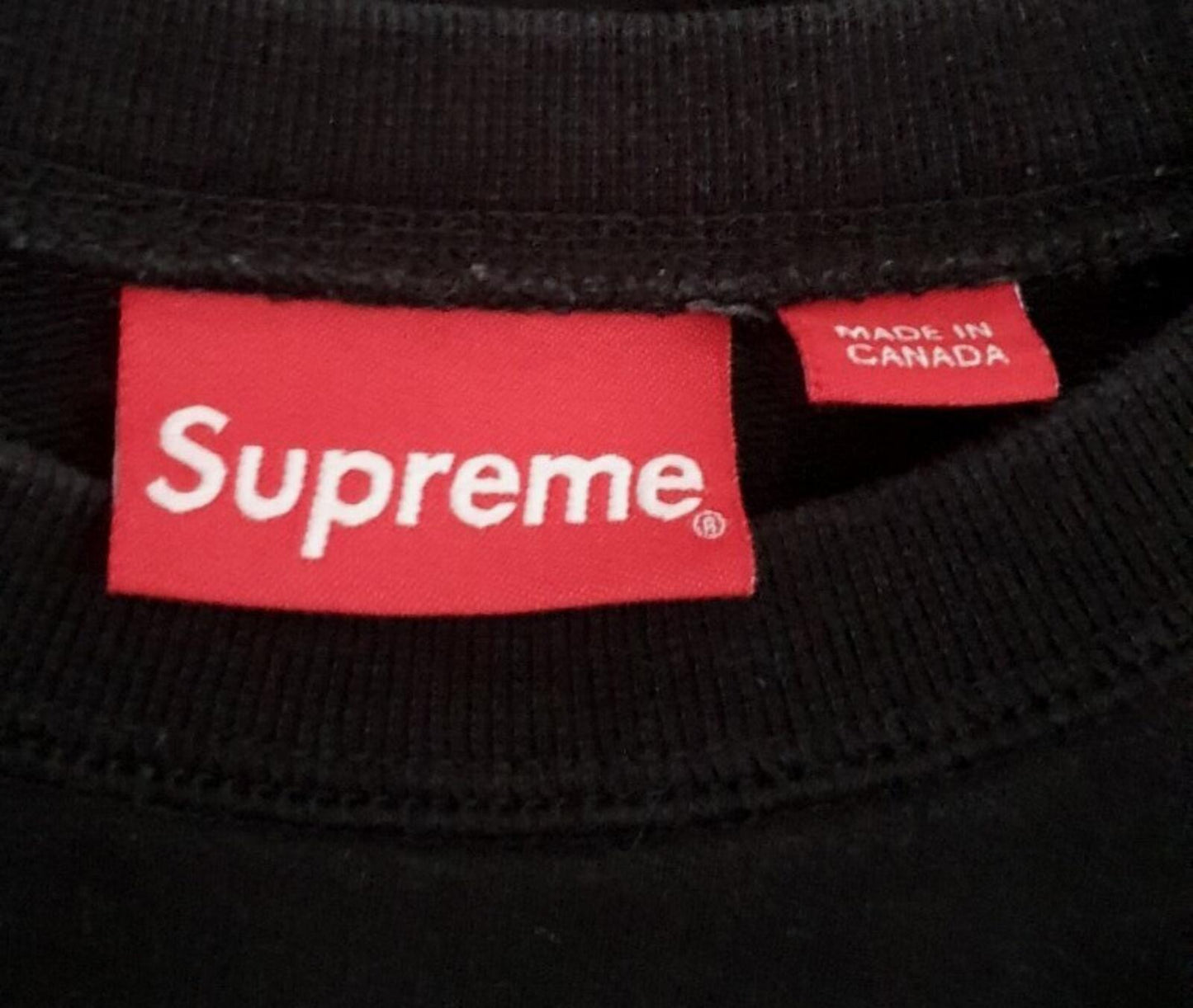 SS14 Supreme Marathon crewneck black sweatshirt size L large jumper 2014 Rare