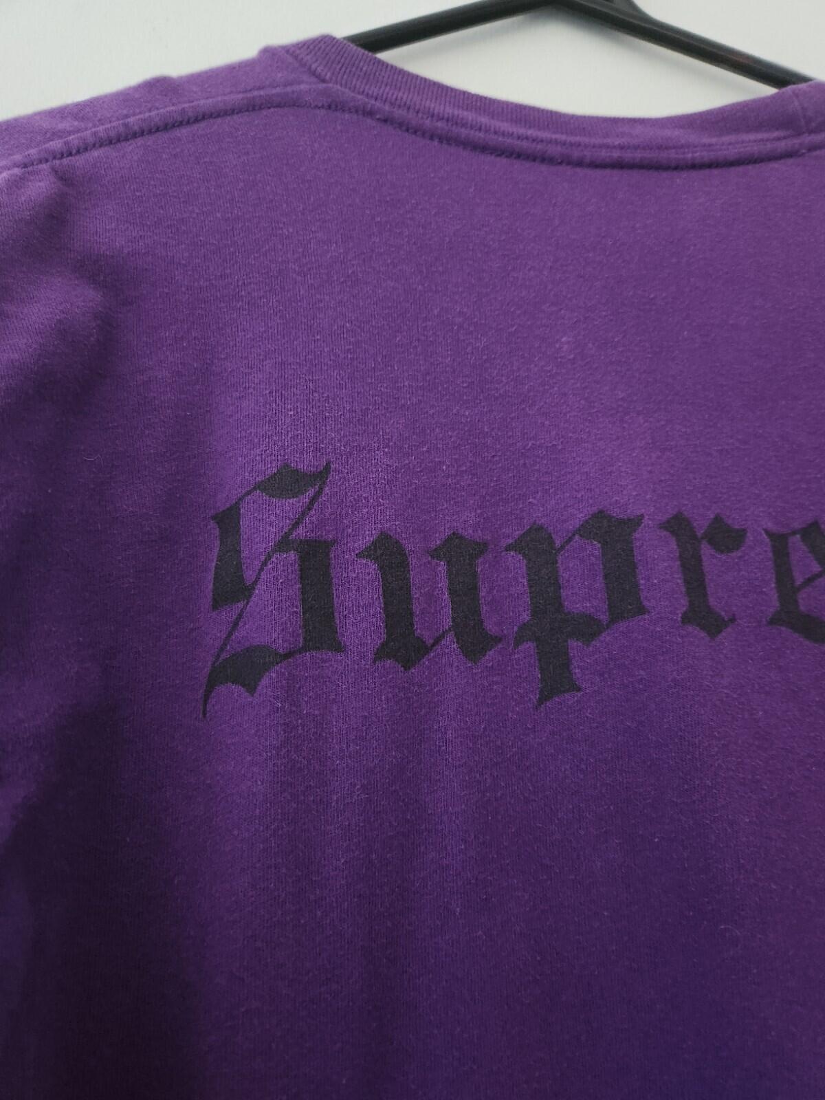 SS16 Supreme x Black Sabbath Tome camiseta talla L Grande camiseta morada Ozzy Osbourne