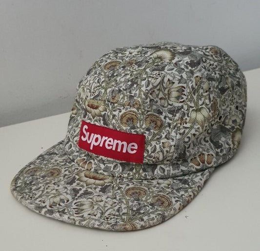 SS12 Supreme Liberty Art Fabrics Gorra Floral Camp Cap vintage 2012 logotipo de caja Rara