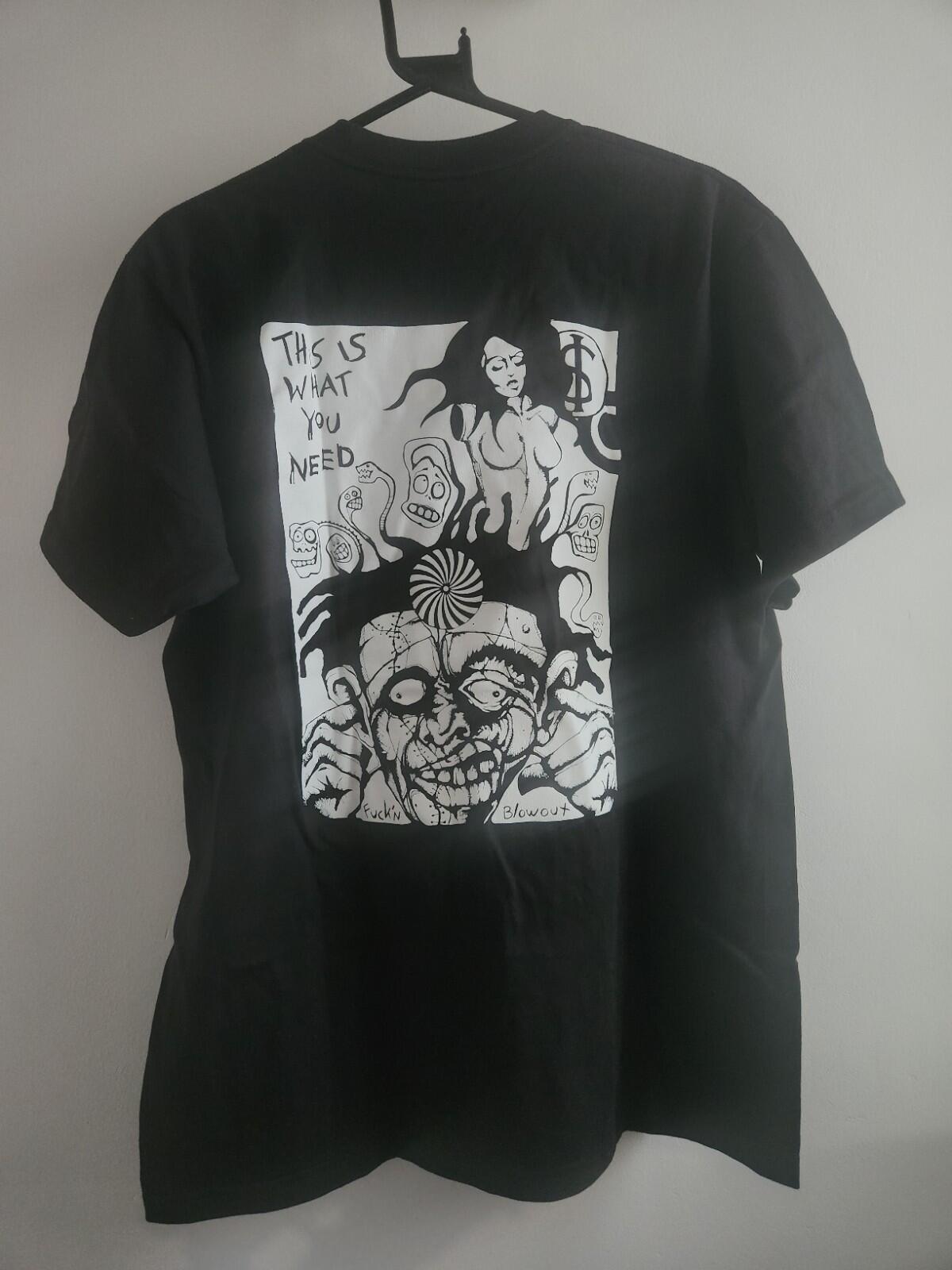 FW25 Supreme Fucki n Blowout Tee Black Size L Original artwork by Rob Zombie
