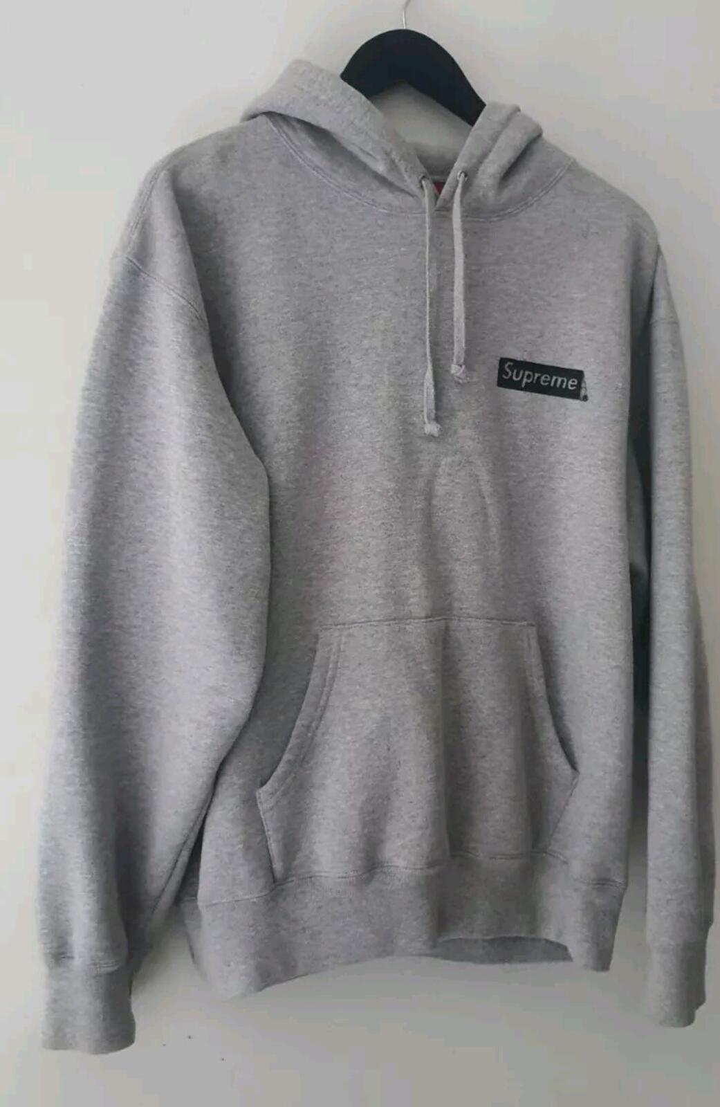 SS23 Supreme Fiend Hooded Sweatshirt Heather Grey Size M