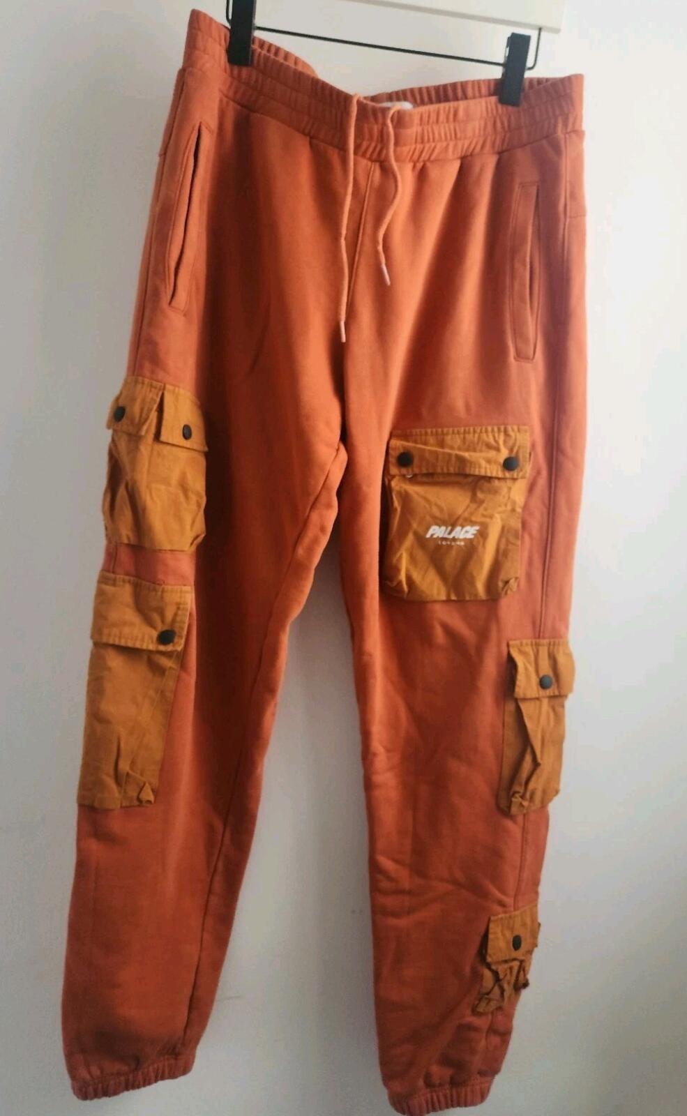 SS21 Palace C-Pocket Joggers L Large Orange Sweatshorts Utility Skateboards Pant