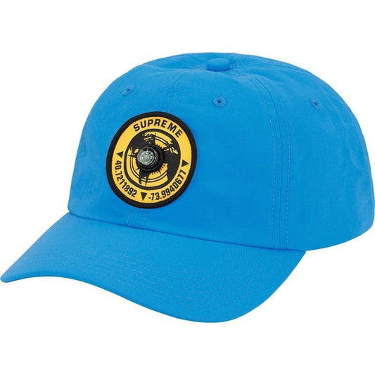 Gorra de 6 paneles Supreme Compass SS21 cian resistente al agua