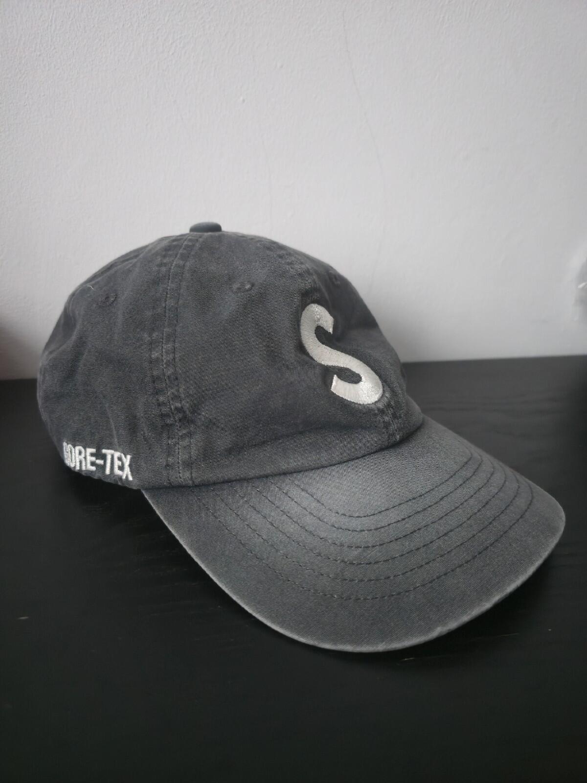 Gorra de 6 paneles FW20 Supreme GORE-TEX S Logo Negro Lavado