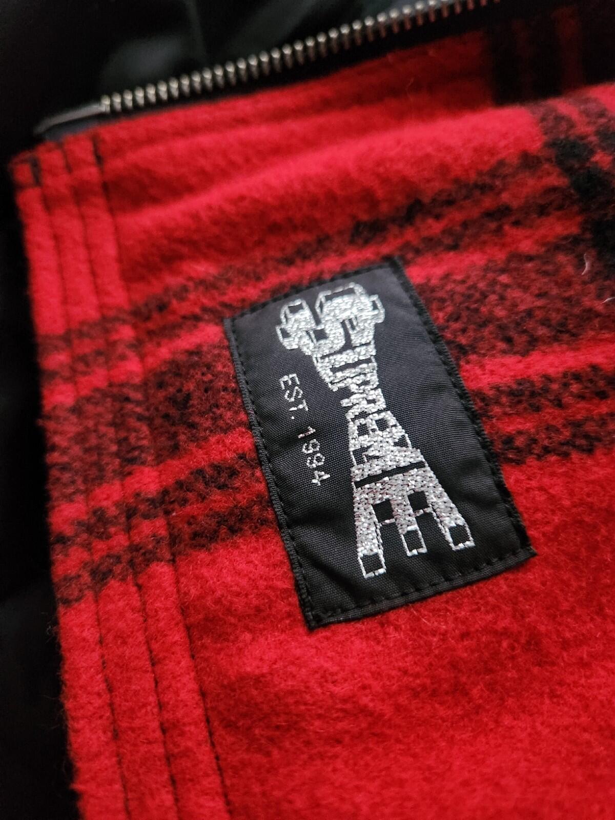 SS19 Supreme Zip Car Wool Jacket Red Size M
