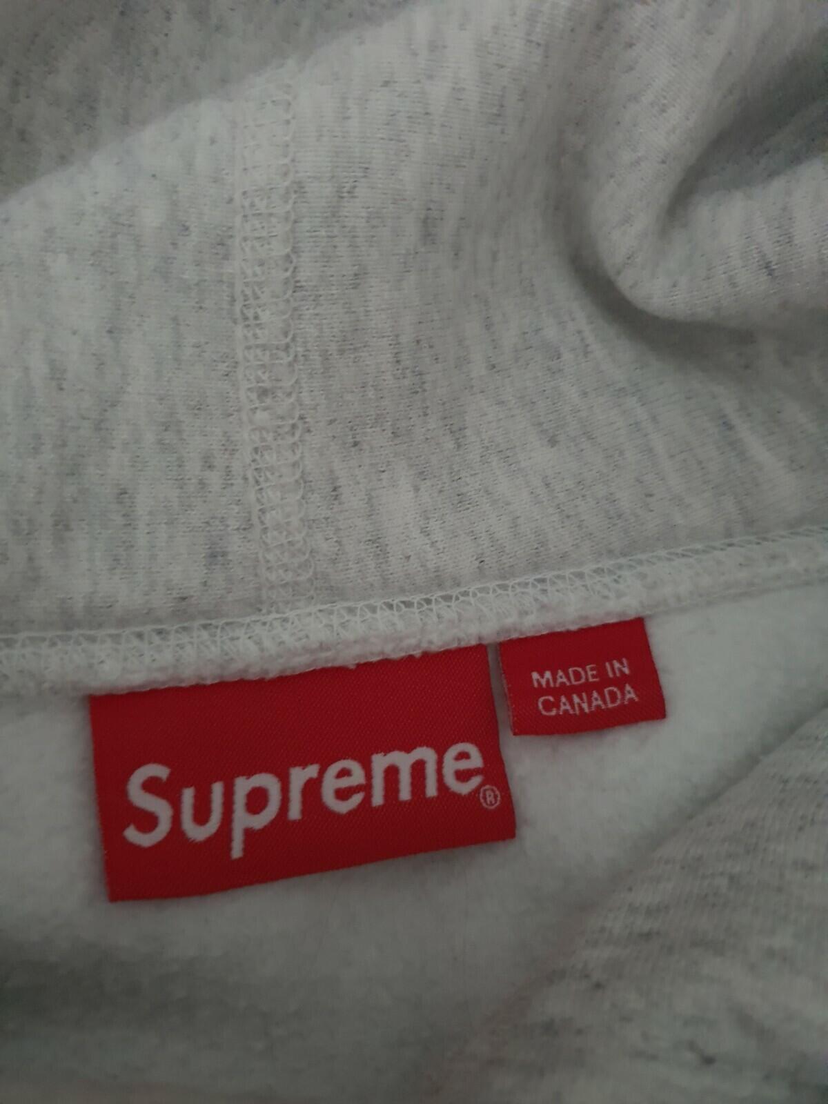 FW17 Supreme Arabic Logo Hooded Sweatshirt size M medium heather grey hoodie