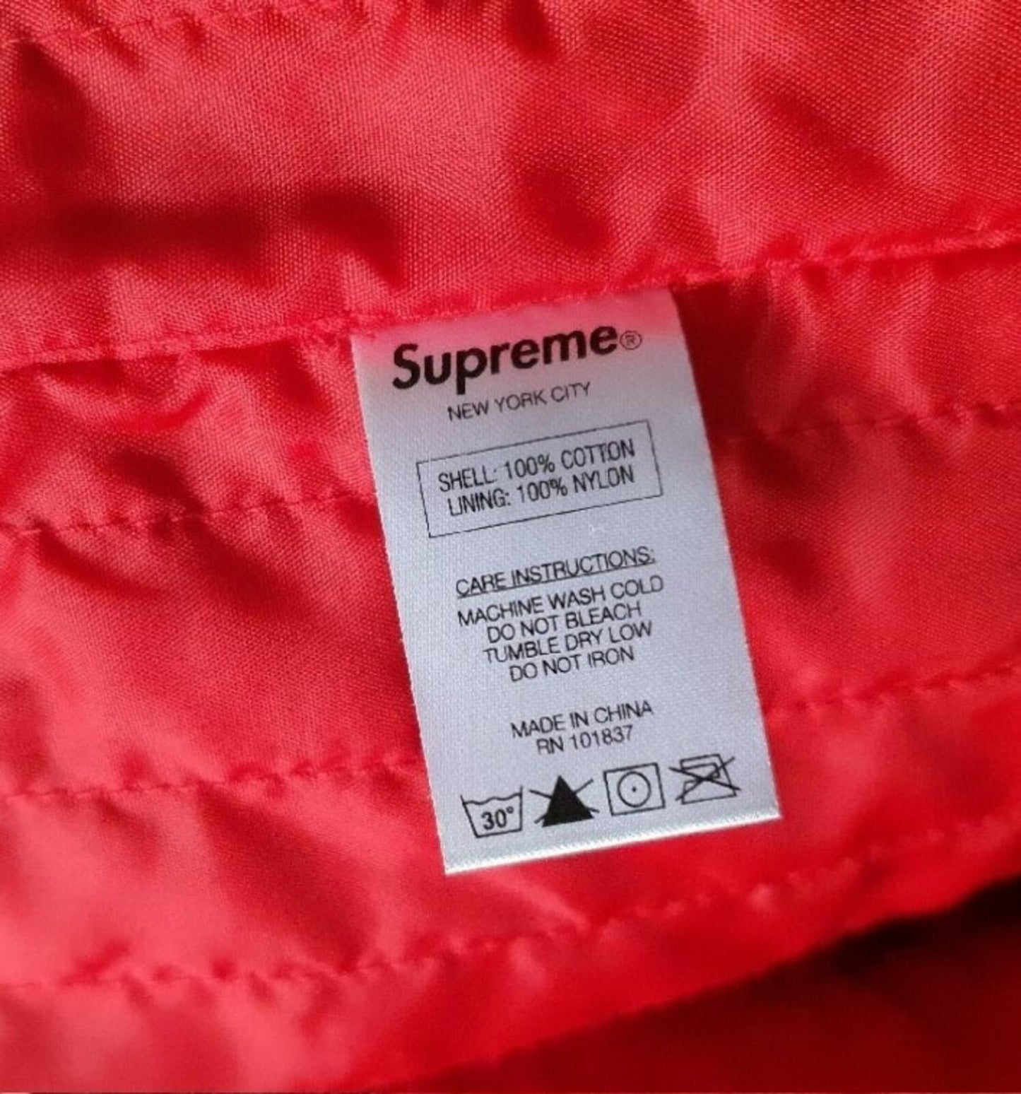 FW13 Supreme Polka Dot Quilted Shirt Navy Size M