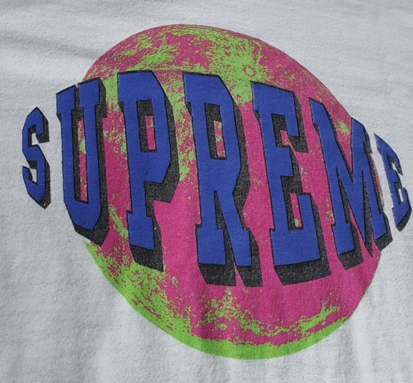 FW15 Supreme Lunar white tee size XL T-shirt planet Rare 2015 Vintage