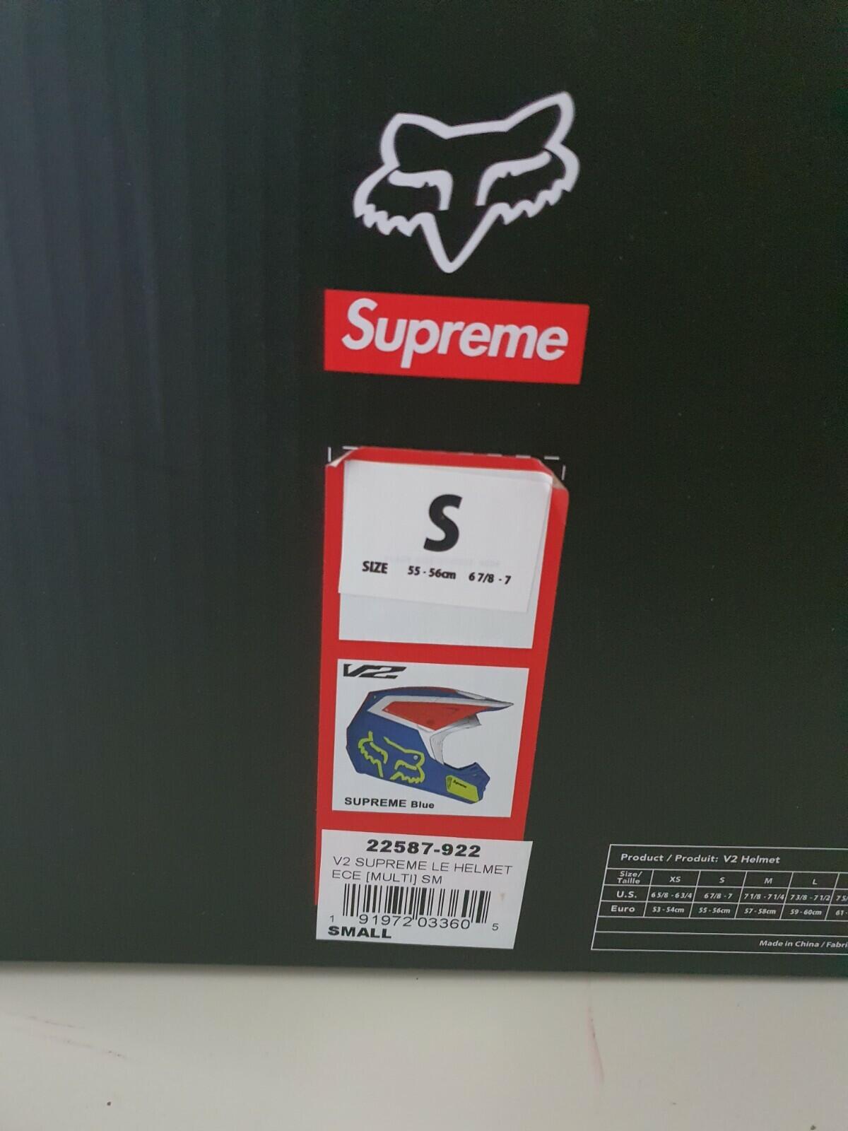 SS18 Supreme x Fox Racing V2 Motorcycle Helmet Multicolor
