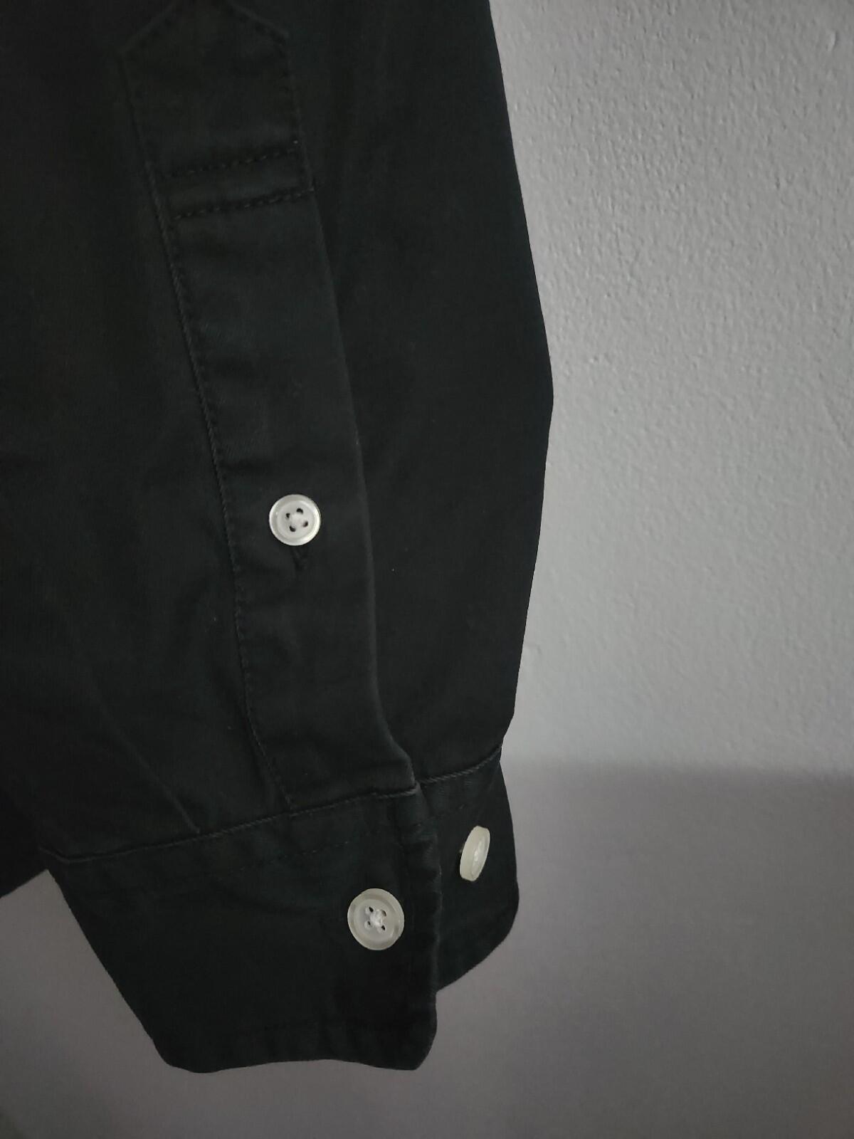 SS24 Supreme Small Box Black Shirt  Size M Medium Button Up Long Sleeve