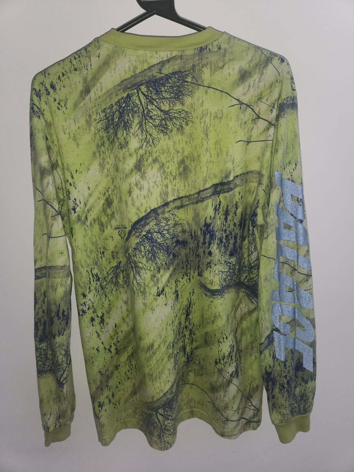 SS19 Palace Realtree Fishing Long Sleeve T-shirt Green Tee Top Size M Medium