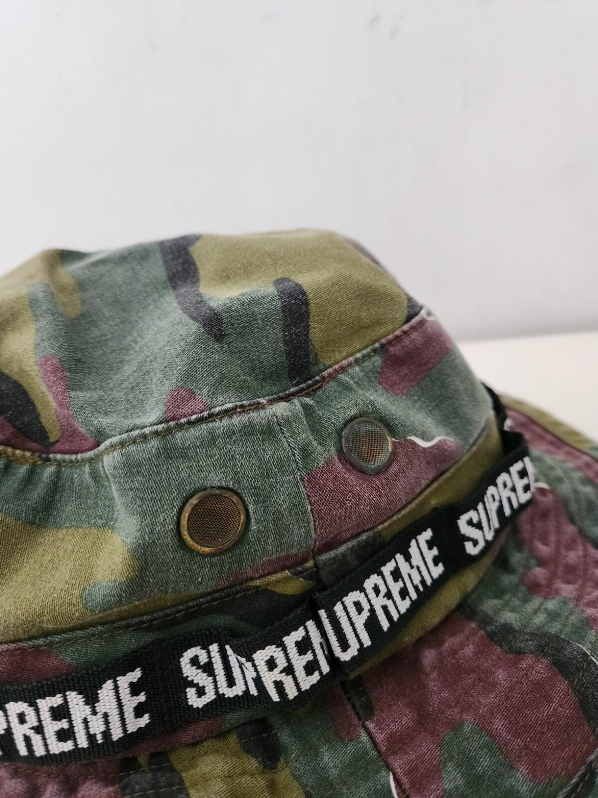 SS18 Supreme Military Boonie Jigsaw Camo Fischerhut S/M Small/ Medium Crusher