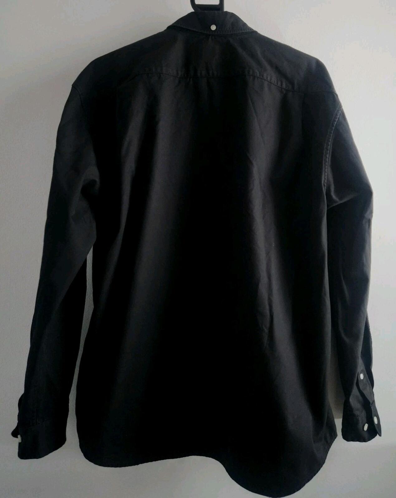 SS24 Supreme Small Box Black Shirt  Size M Medium Button Up Long Sleeve