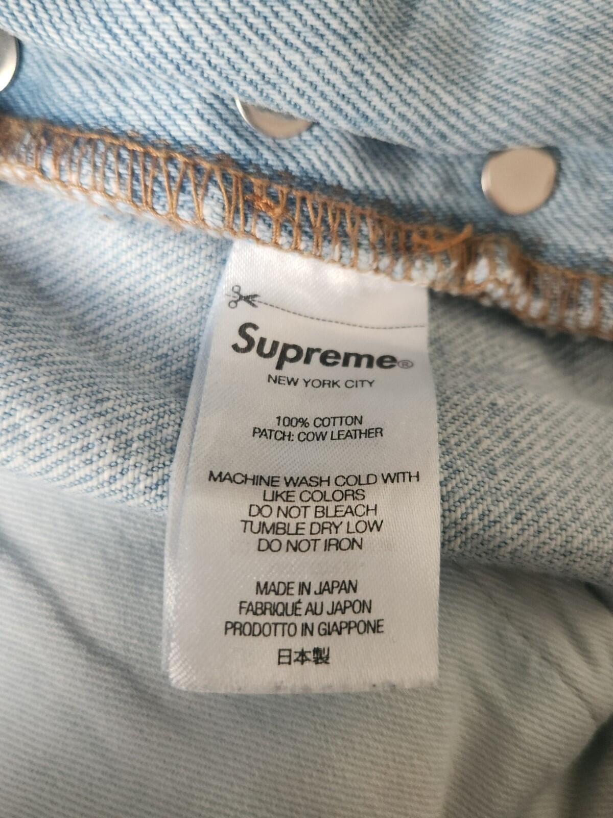 HW24 Supreme Slim Selvedge Jeans Stone Washed Größe 30 W30 L30