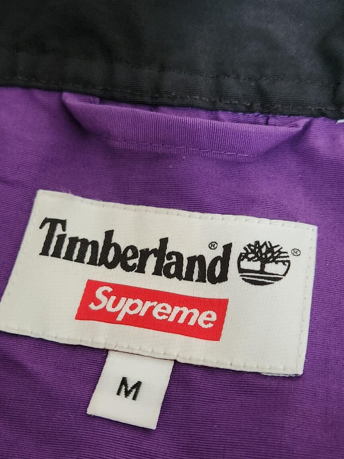 SS21 Supreme x Timberland Reflective Taping Anorak Jacket Purple Size M
