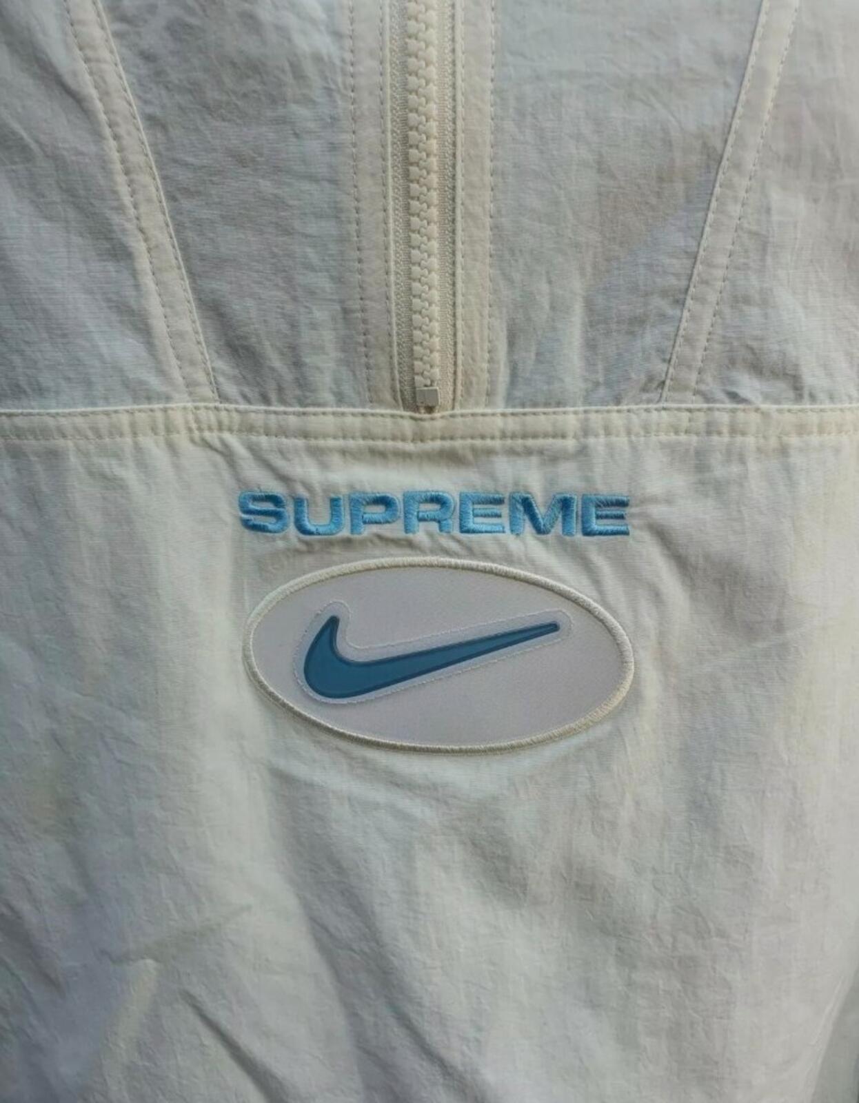 FW20 Supreme x Nike Jewel Reversible Ripstop Anorak Light Blue Size XL