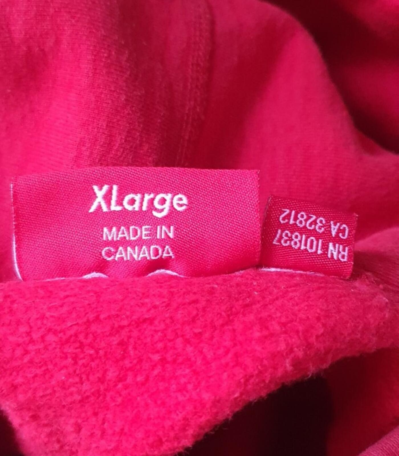 FW10 Supreme SupNY Pullover Red Hooded Sweatshirt XL hoodie Vintage 2010 Rare