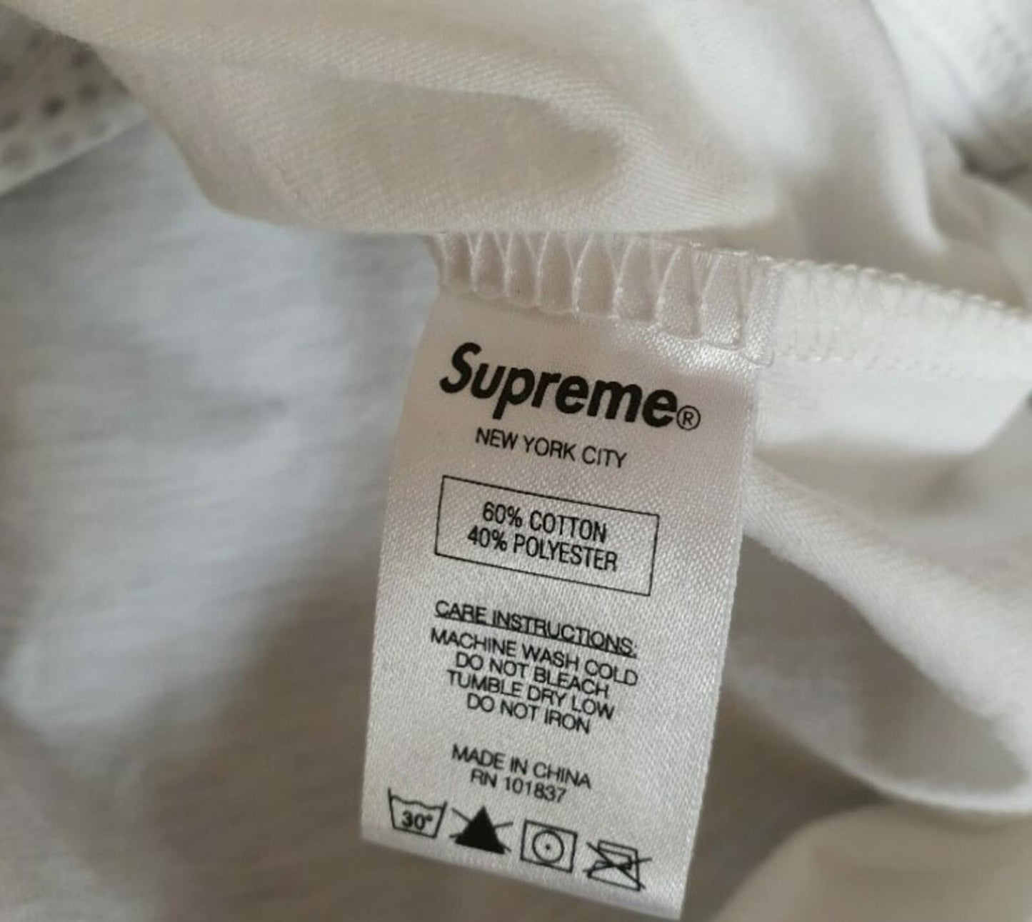SS15 Supreme Broadway Football Top Les Miserables Tee White Size L