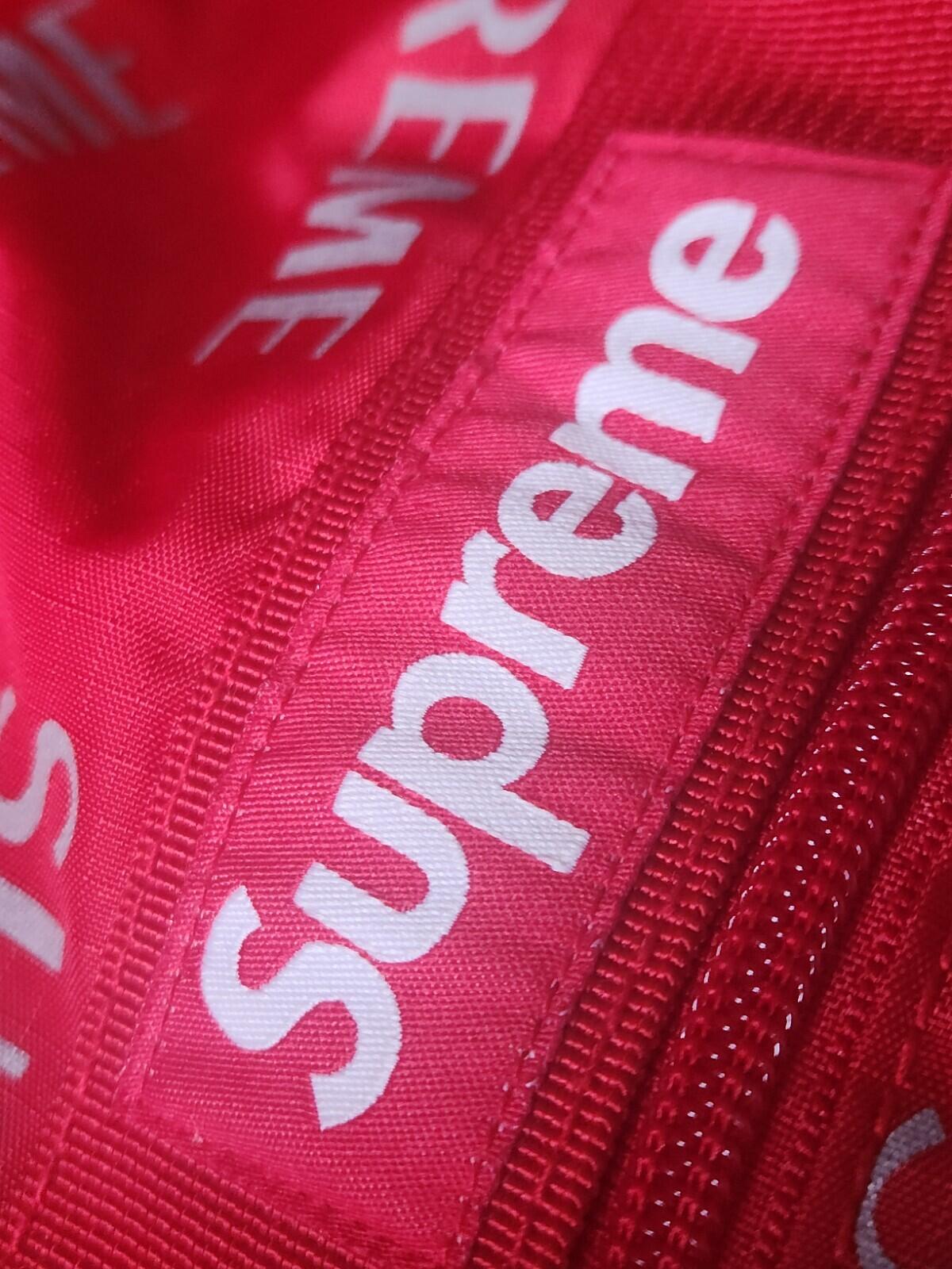 FW16 Supreme 3M Reflective Repeat Duffle Bag Red Bag