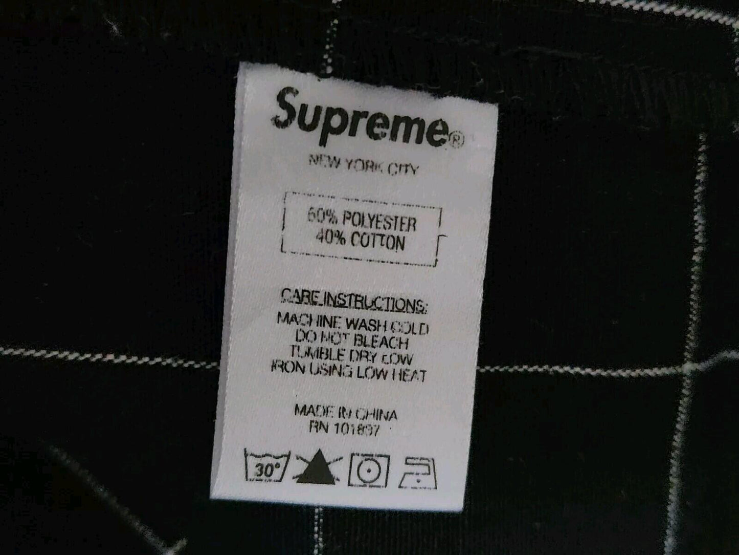 SS14 Supreme Work Short Black Size S 30