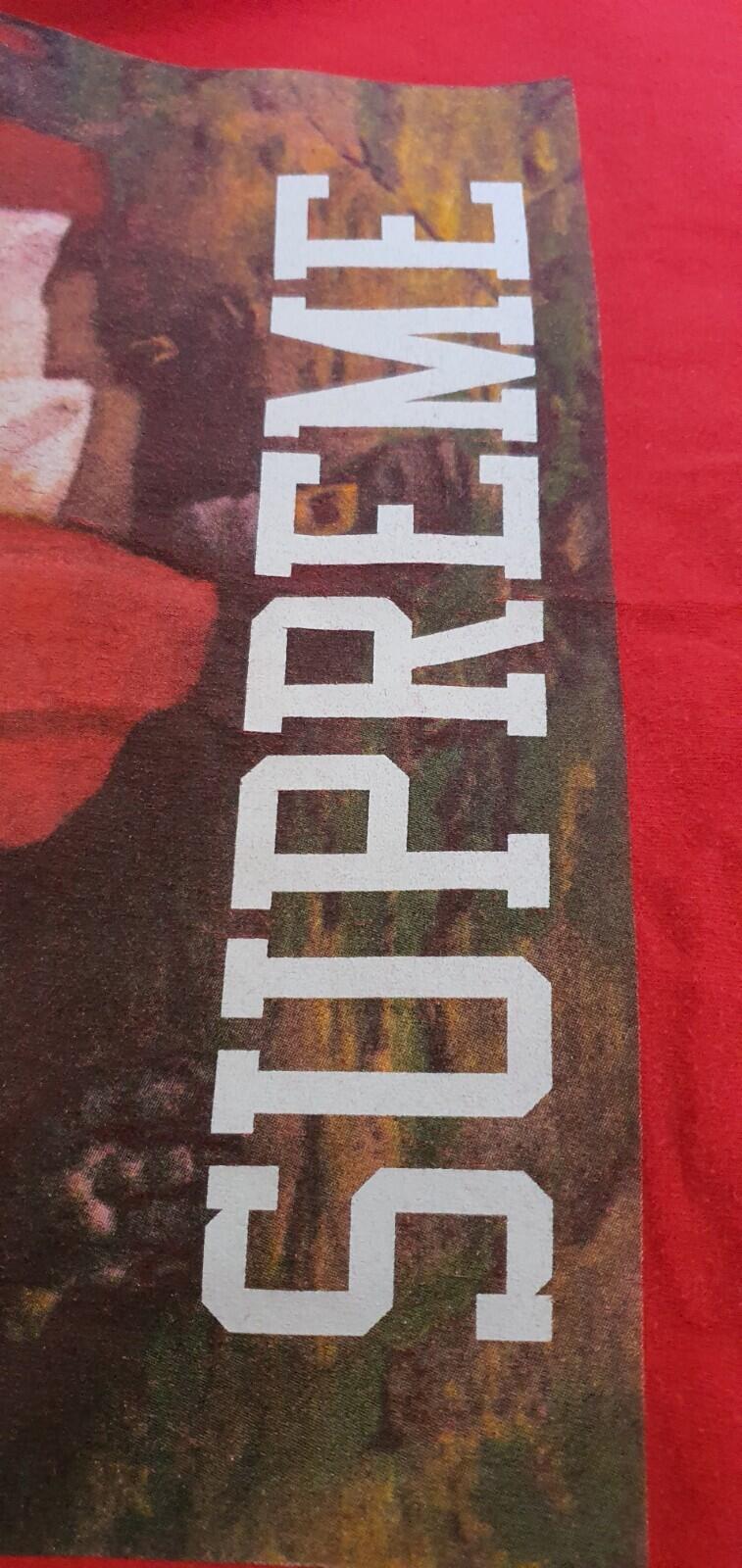 FW12 Supreme Little Red Riding Hood red Tee size T-shirt