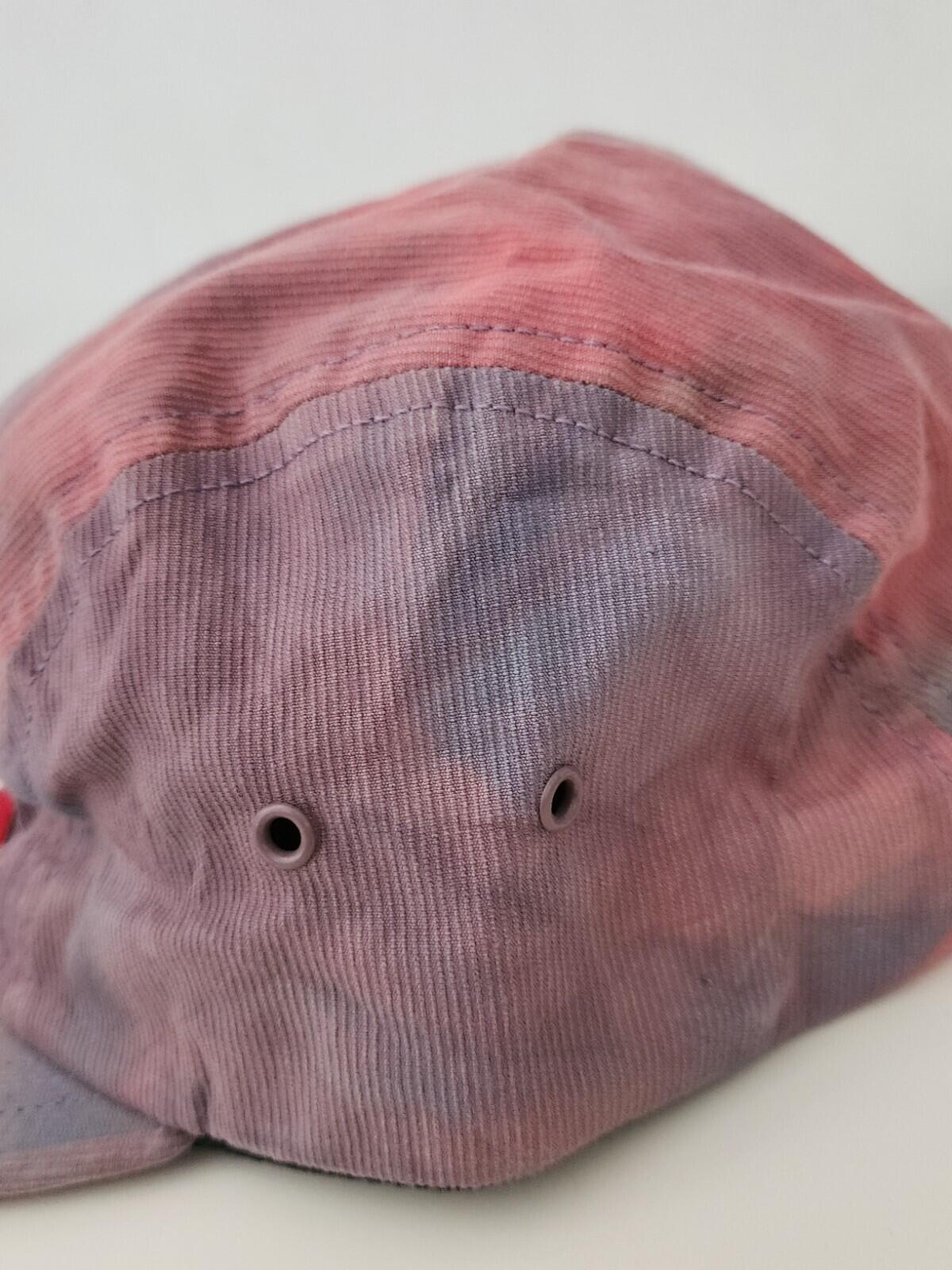SS16 Supreme Marbled camp cap Red hat box logo Made In U.S.A