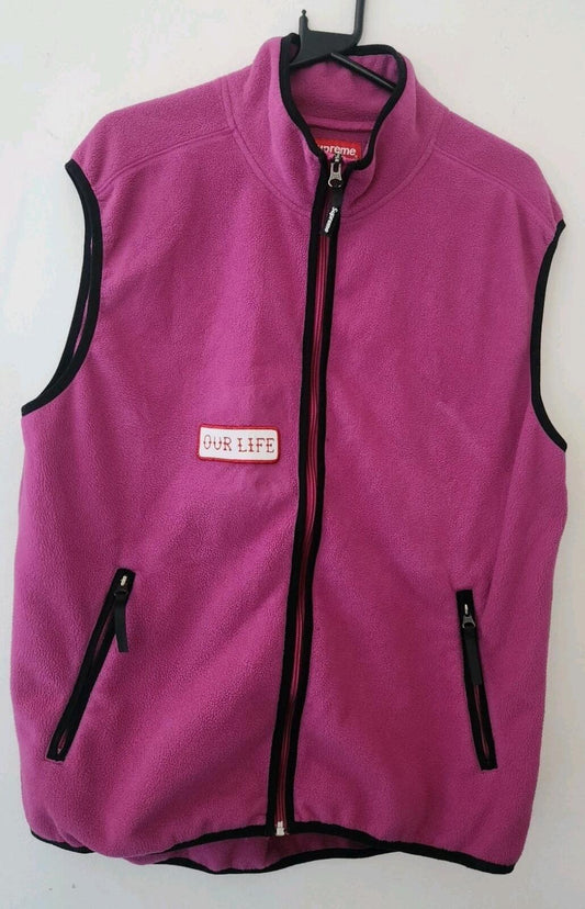Chaleco de forro polar Polartec Supreme FW15 talla XL rosa