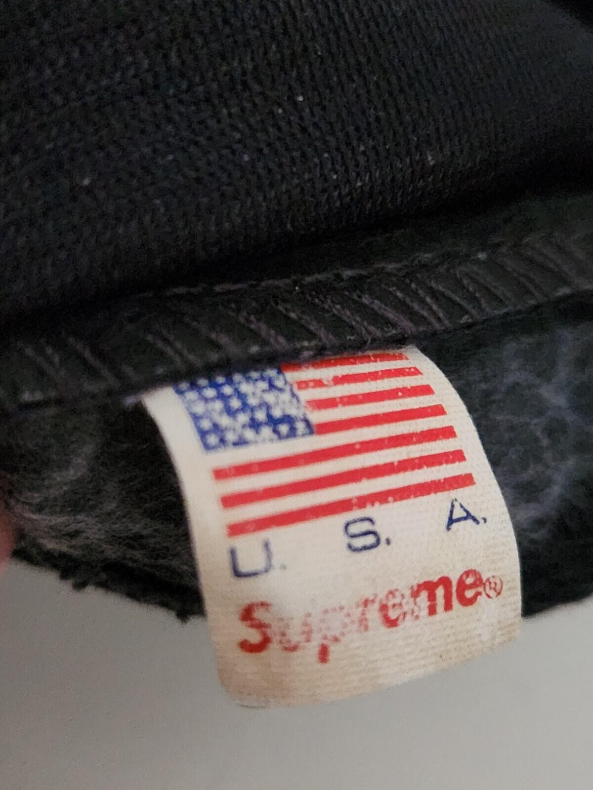 SS09 Supreme camp cap vintage Grey hat from 2009 Purple box logo Very Rare