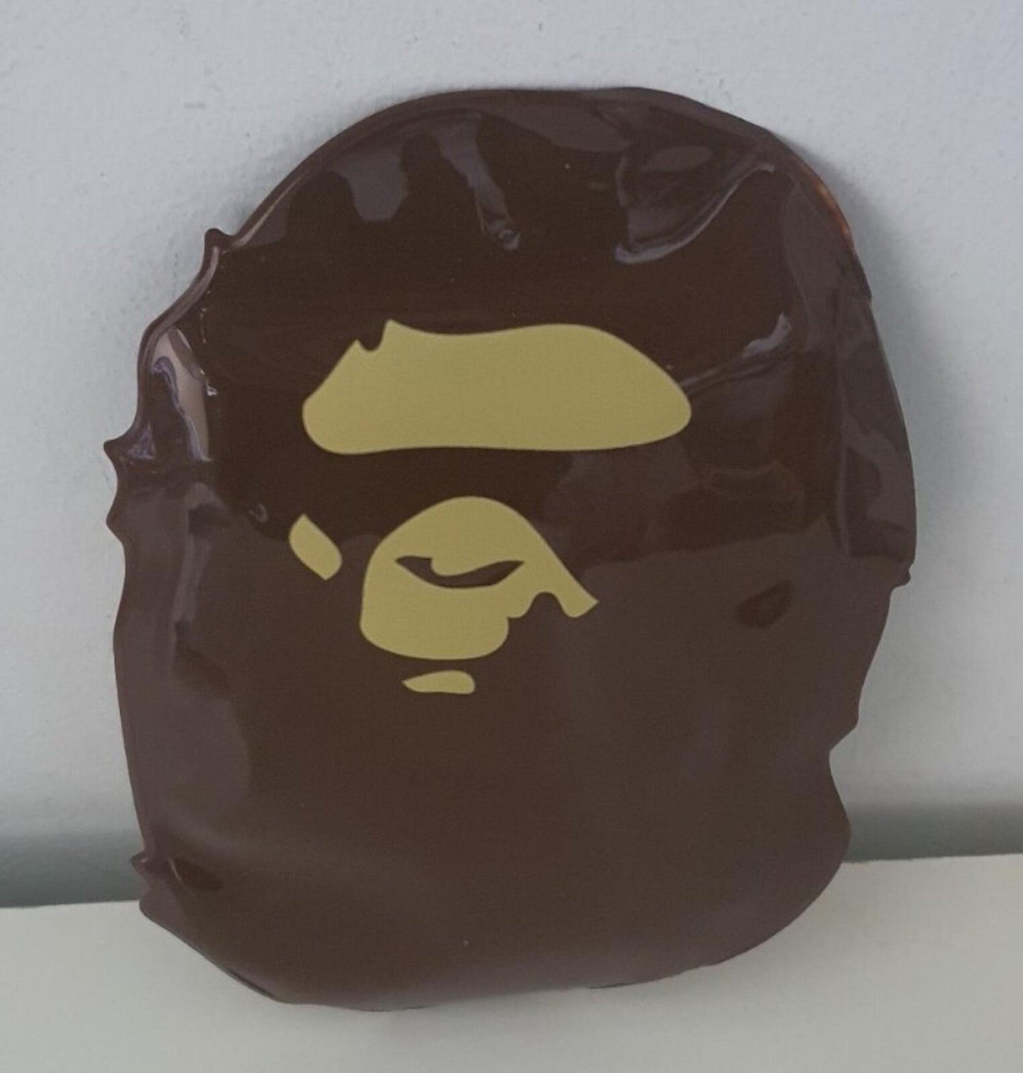 A BATHING APE city camo face mask RRP £55 BAPE black cotton GLOW IN THE DARK