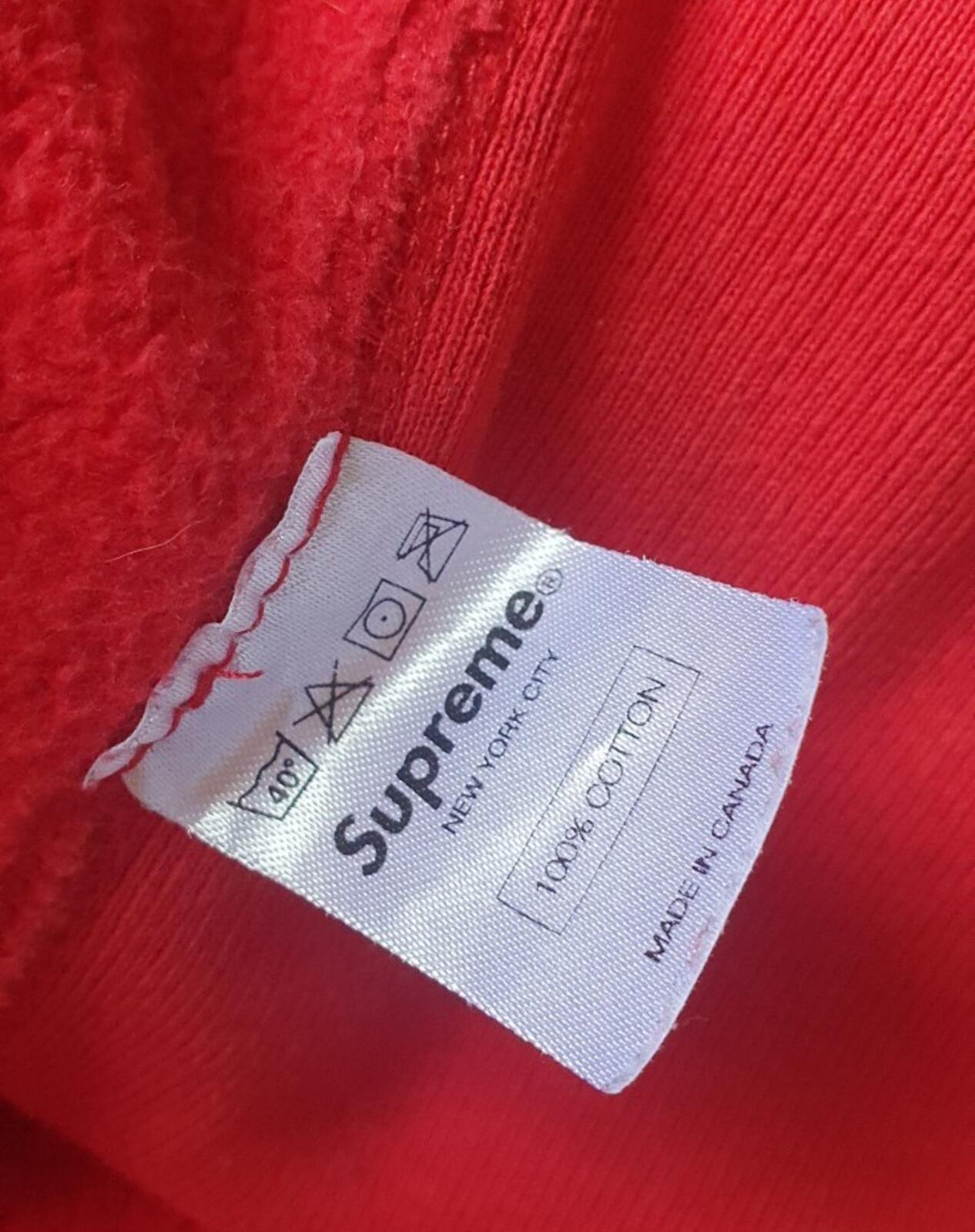 FW10 Supreme SupNY Pullover Red Hooded Sweatshirt XL hoodie Vintage 2010 Rare