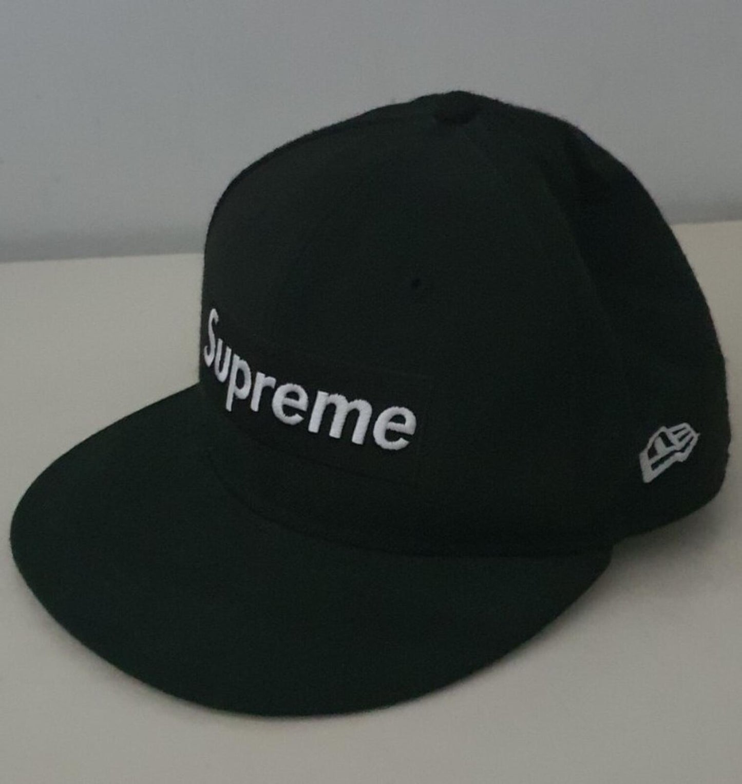 FW16 Supreme RIP New Era 59Fifty Box Logo black hat size 7 1/8