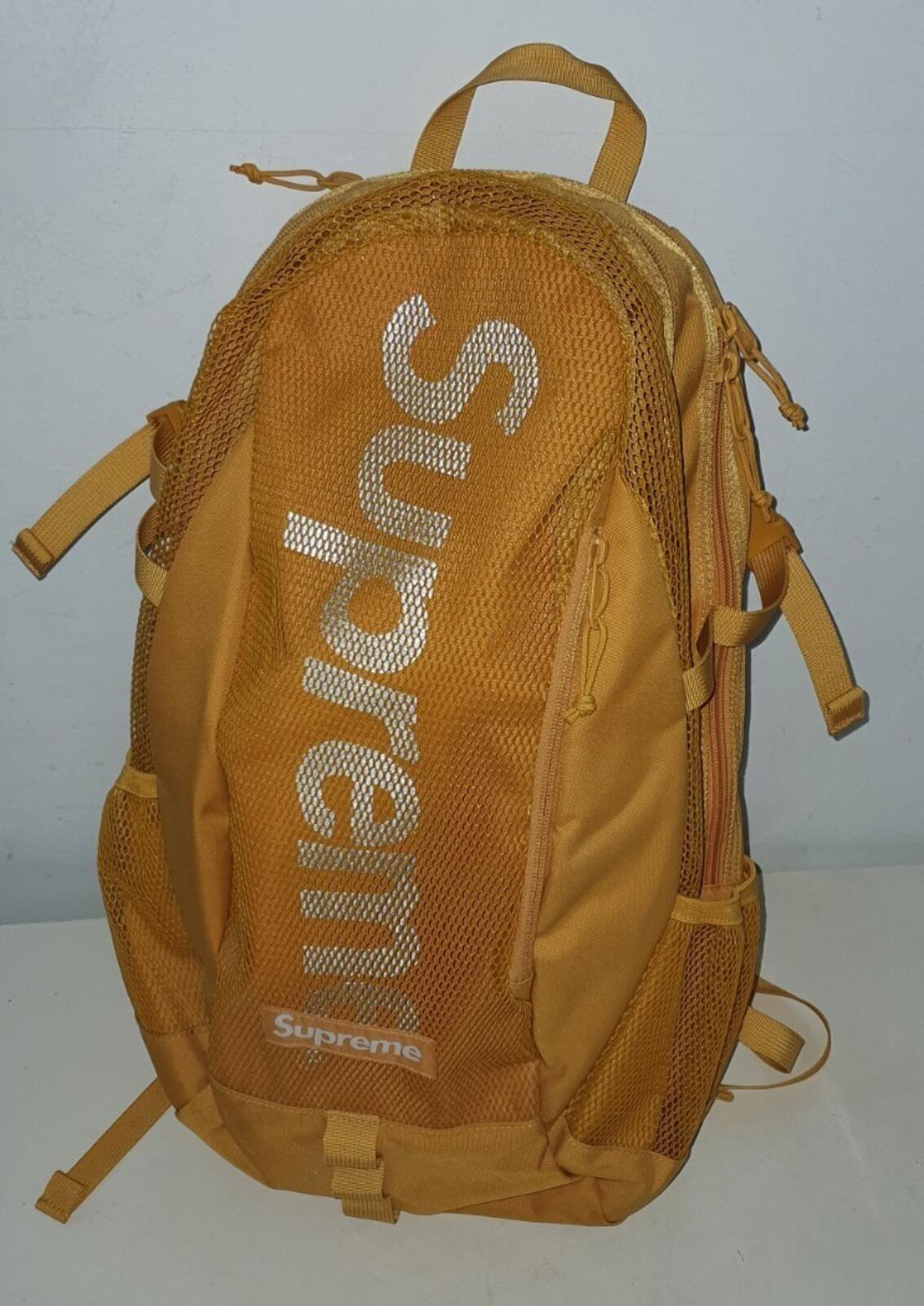 SS20 Supreme gold backpack Cordura yellow